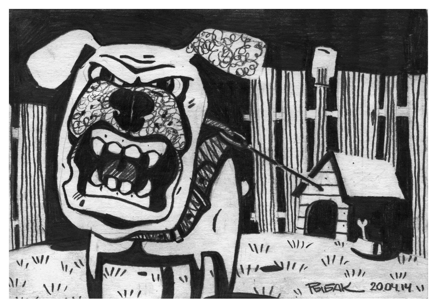 Серия Скотный двор. Художник Рыбак Николай