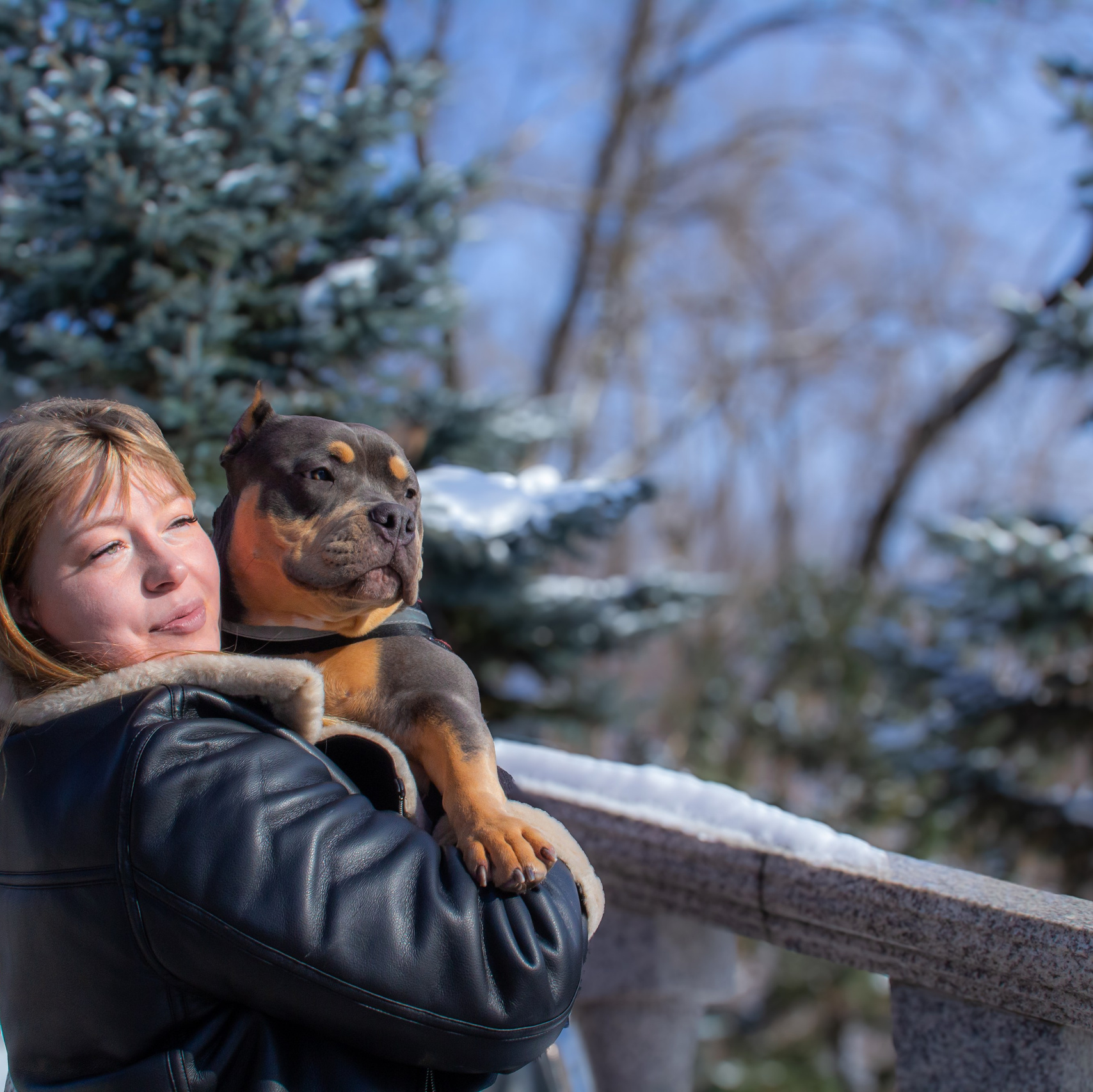 Прогулка с собакой ребенком муж жена парень девушка парк фотограф хабаровск