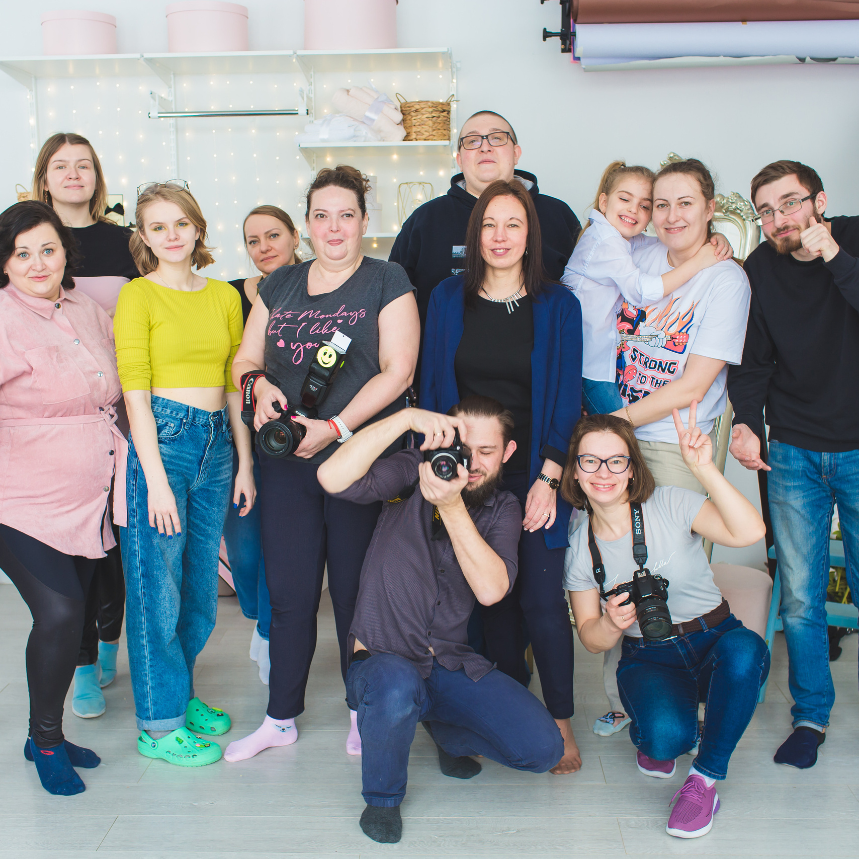 Фотографы участвуют в мастер-классе