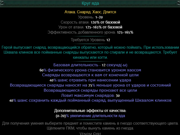 Круг яда пое. Билды и гайды по Path of Exile и Path of Exile 2