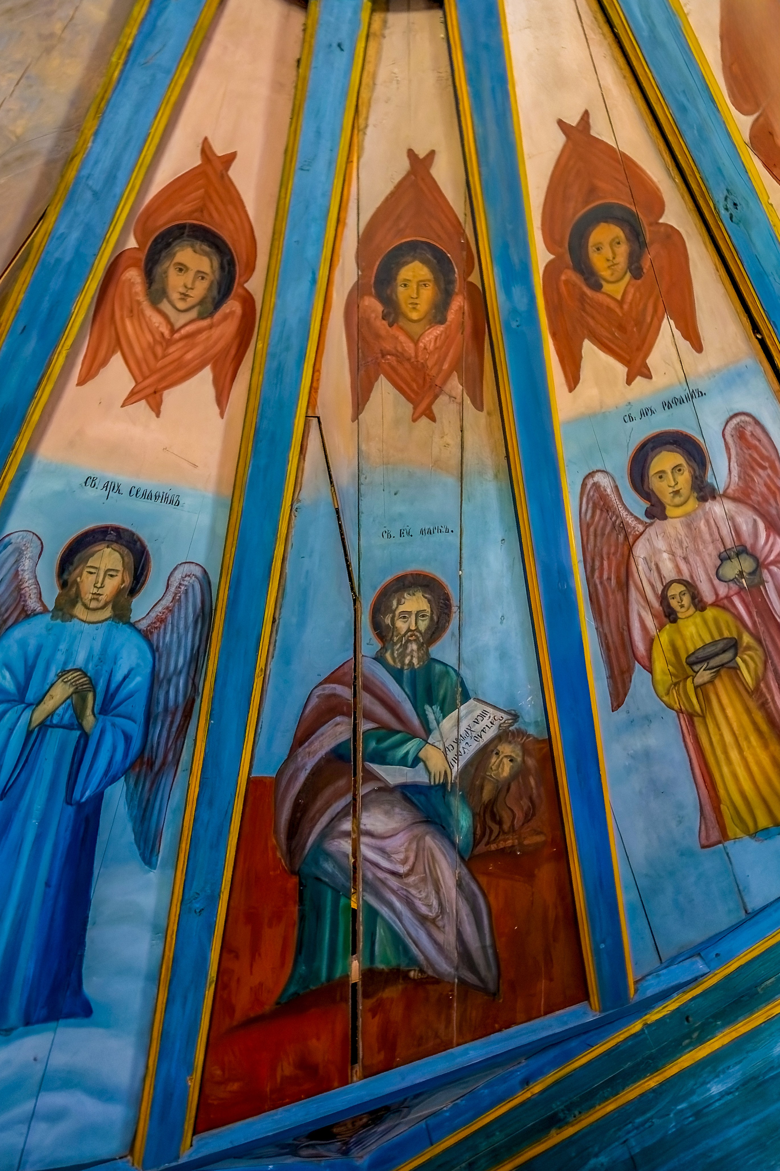 Евангелист Марк  Часовня Святителя Николая Чудотворца в Вершинино. Архангельская область