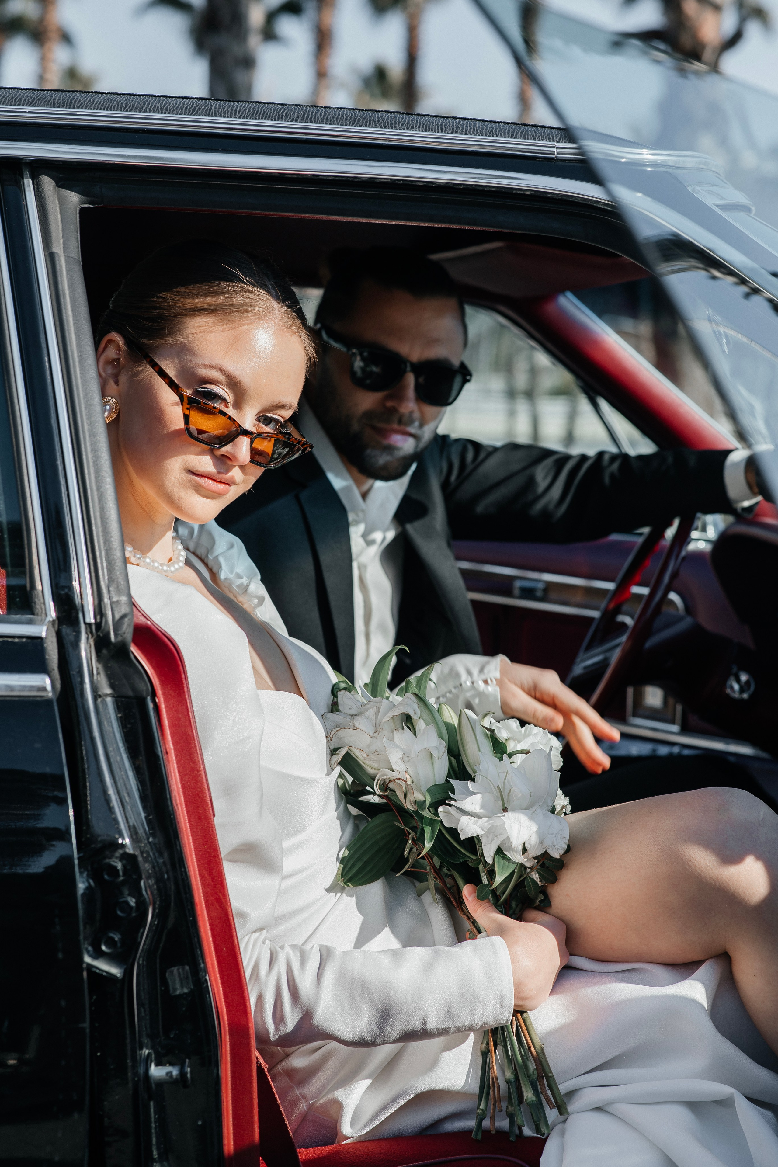 Стильная свадебная прогулка