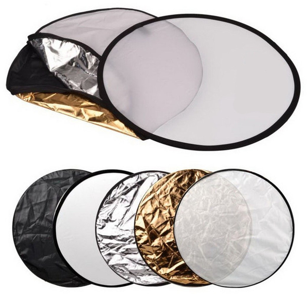 Виды отражателей, чёрный, белый, серебряный, золотой и просветный