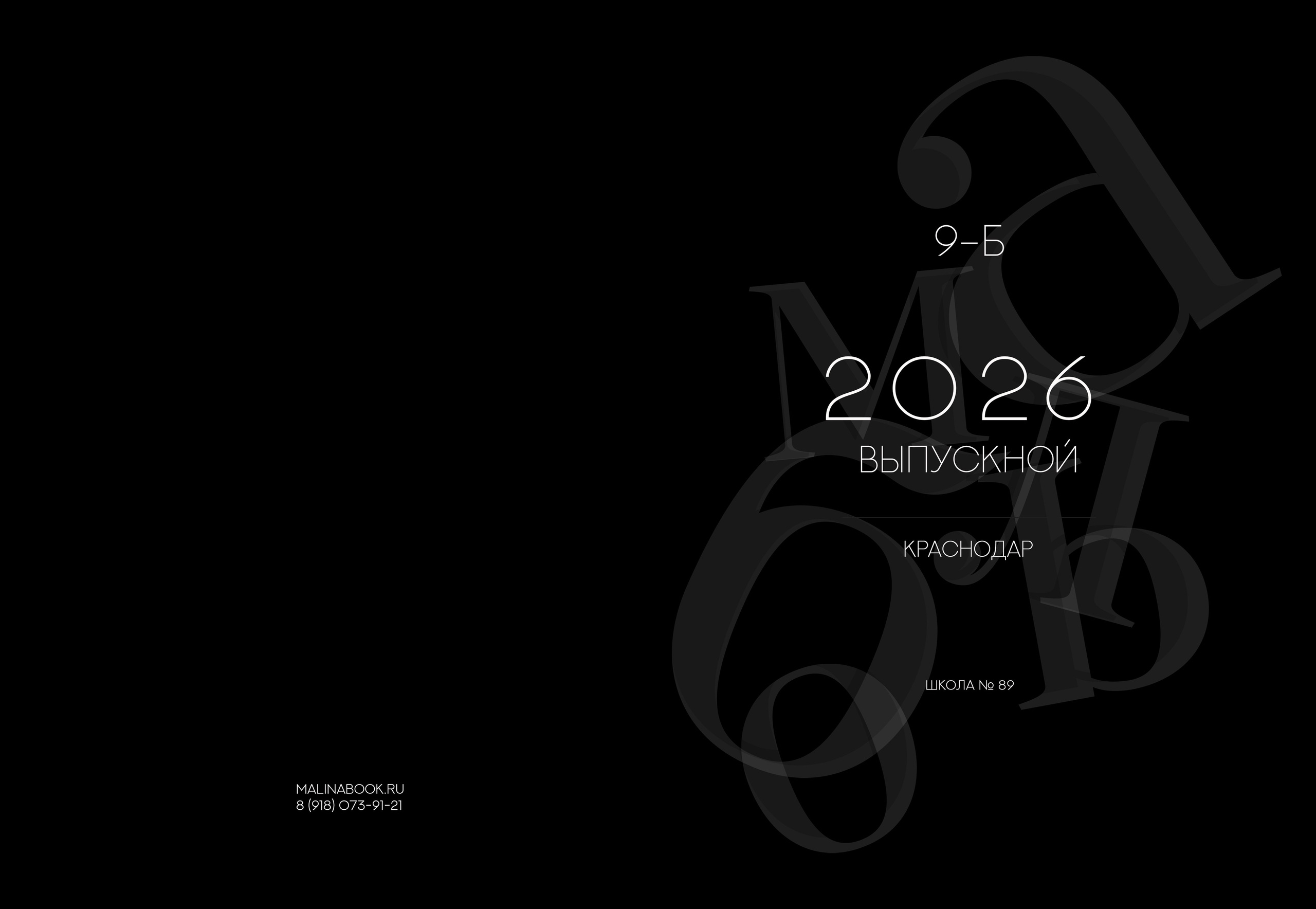 ШКОЛА 89 9 Б (1). Красивый выпускной альбом в Краснодаре