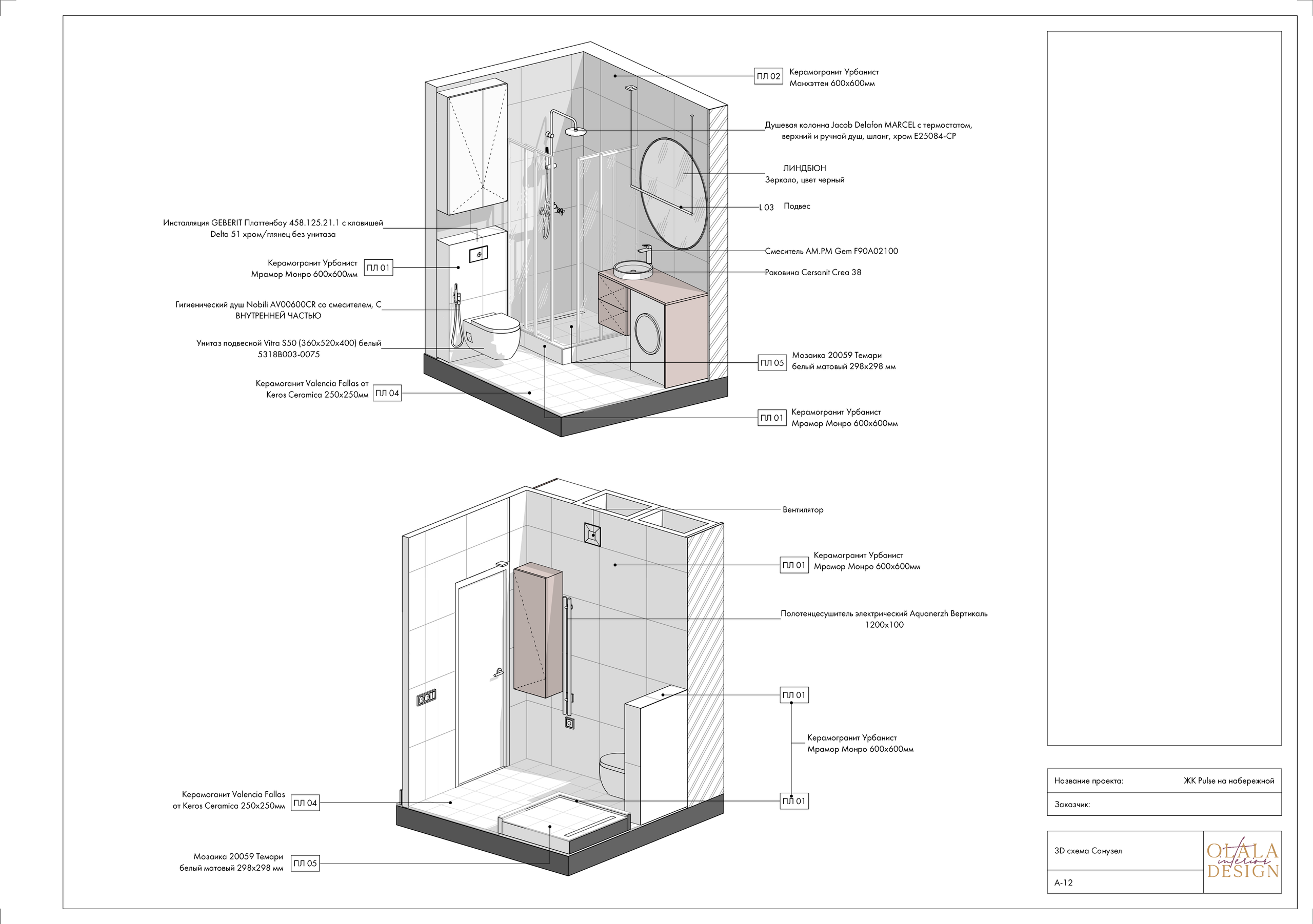 Полный проект. Дизайнер интерьеров Olala interior design