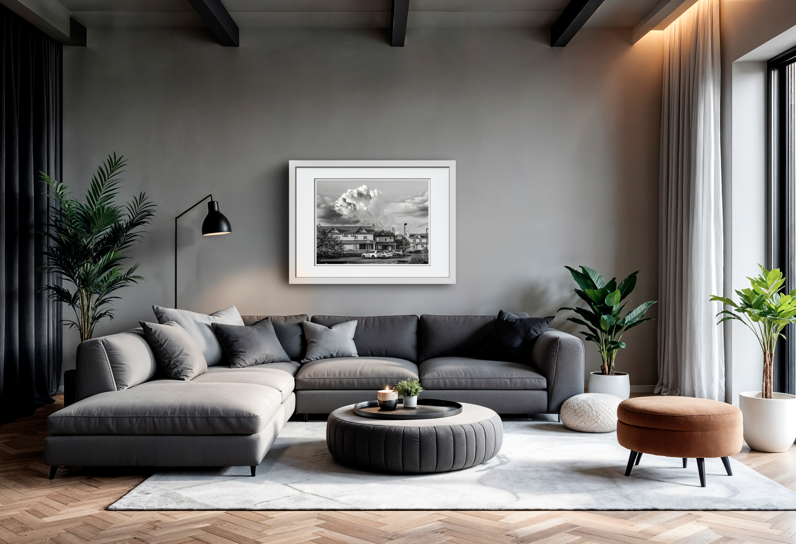 Черно-Белая Ч/Б коттедж домик деревня архитектура земляничные холмы