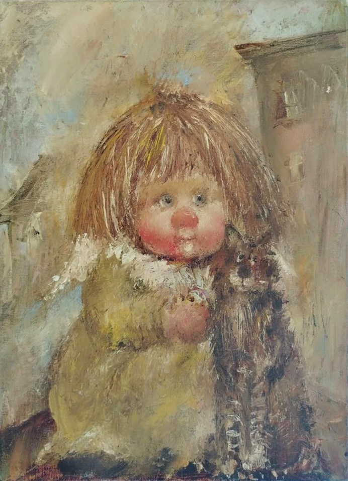 Ангел, кот, крыша