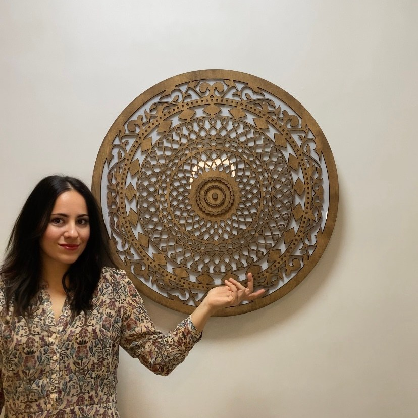 Настенный светильник мандала. Арт-объекты для стен. Авторские картины, панно, часы и портреты по фото