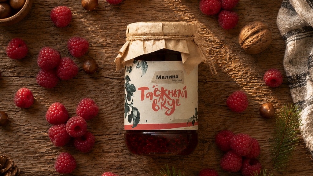 Серия этикеток “Таёжный вкус”. Aleksandra Bulgakova, packaging and identity