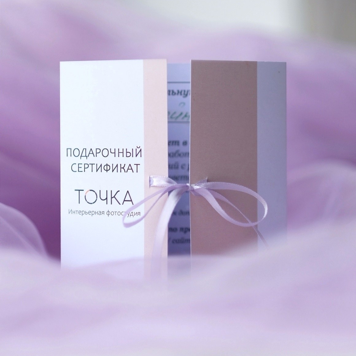 Подарочный сертификат. Профессиональная фотостудия в Санкт-Петербурге «Точка»