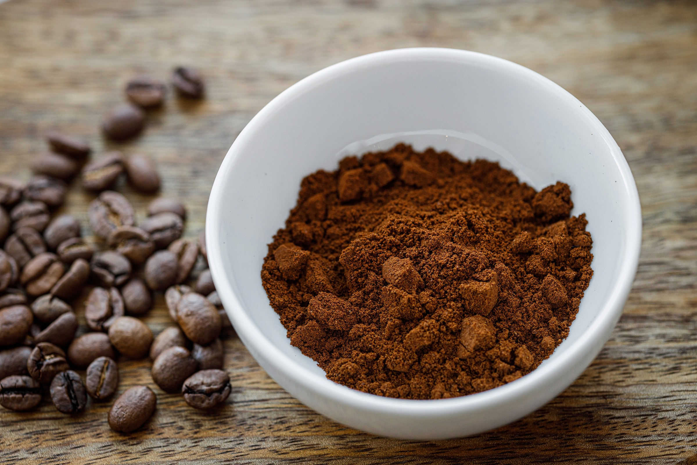 кофе в зернах и молотый