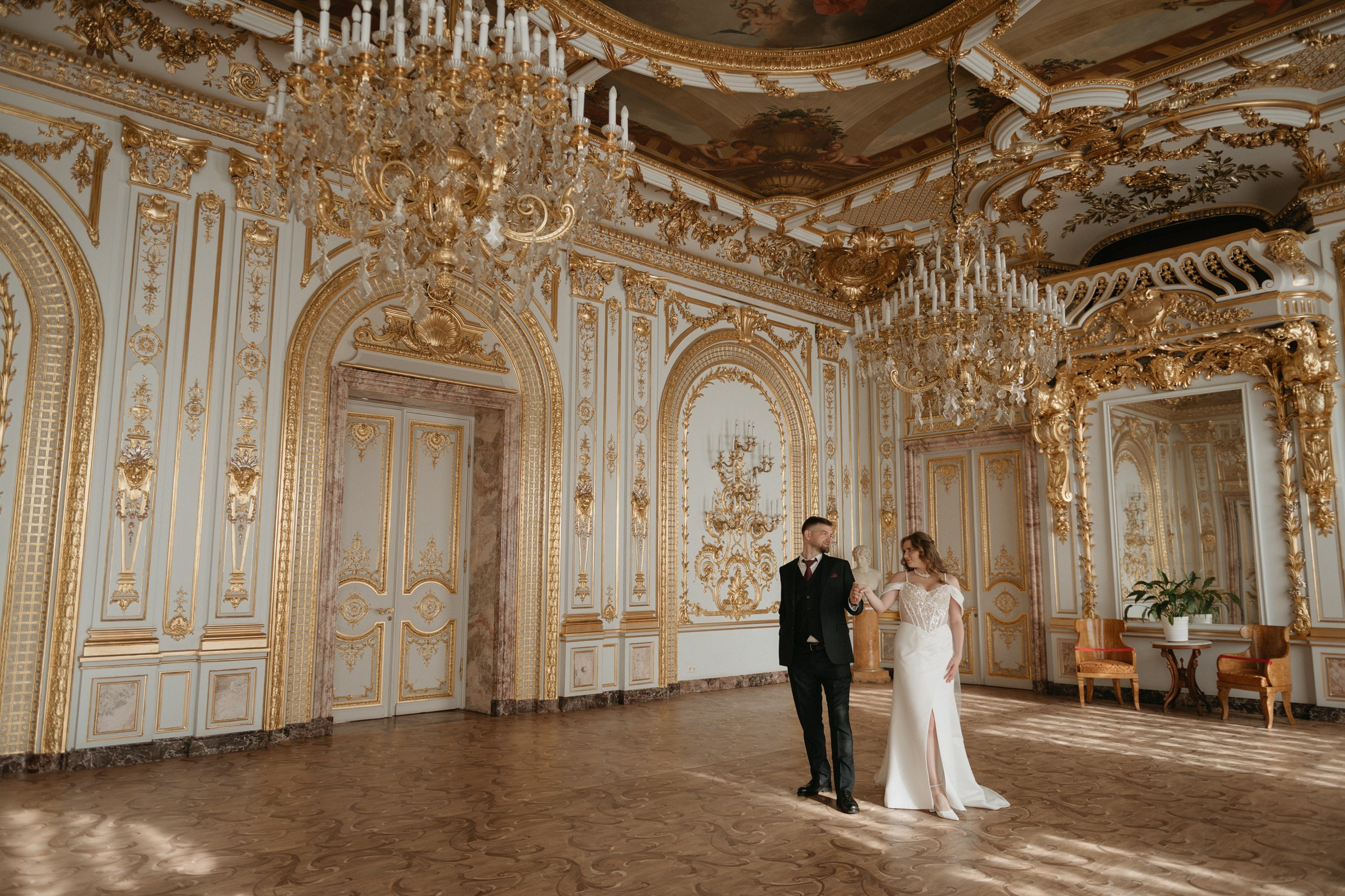 свадебная фотосессия в Доме Архитектора, свадебная фотосессия в особняке Половцева