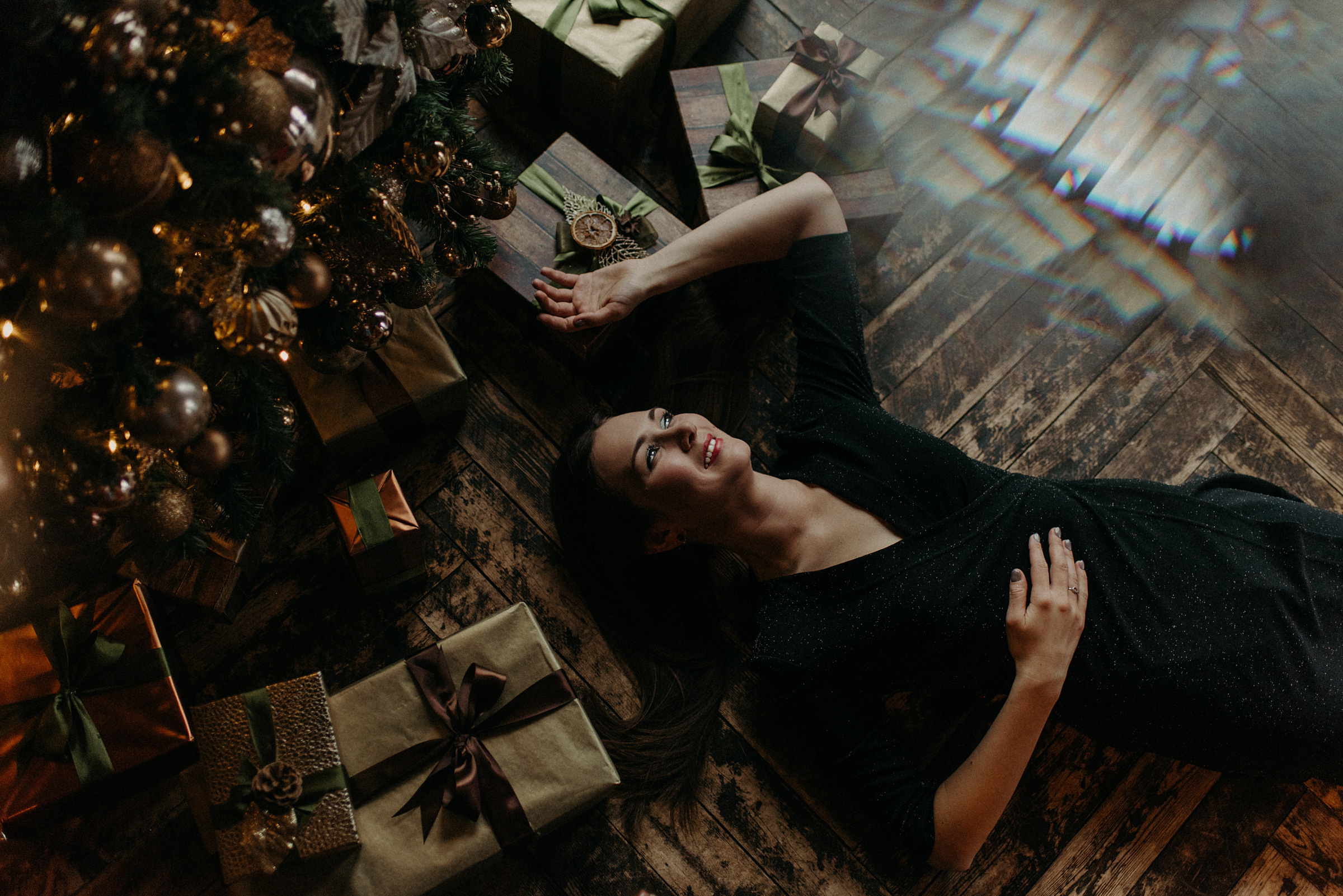 новогодняя фотосессия в студии в спб