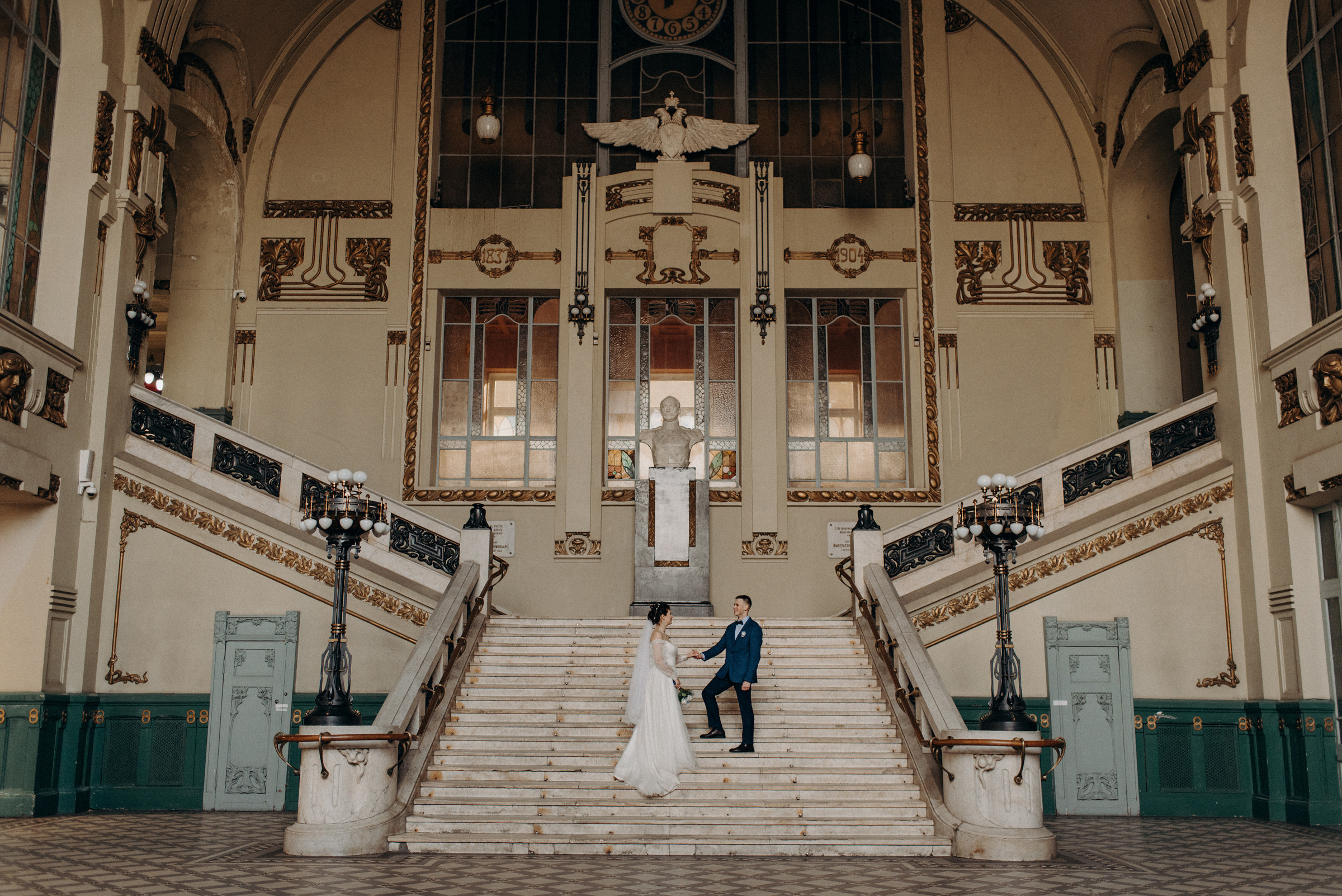 свадебная фотосессия на Витебском вокзале