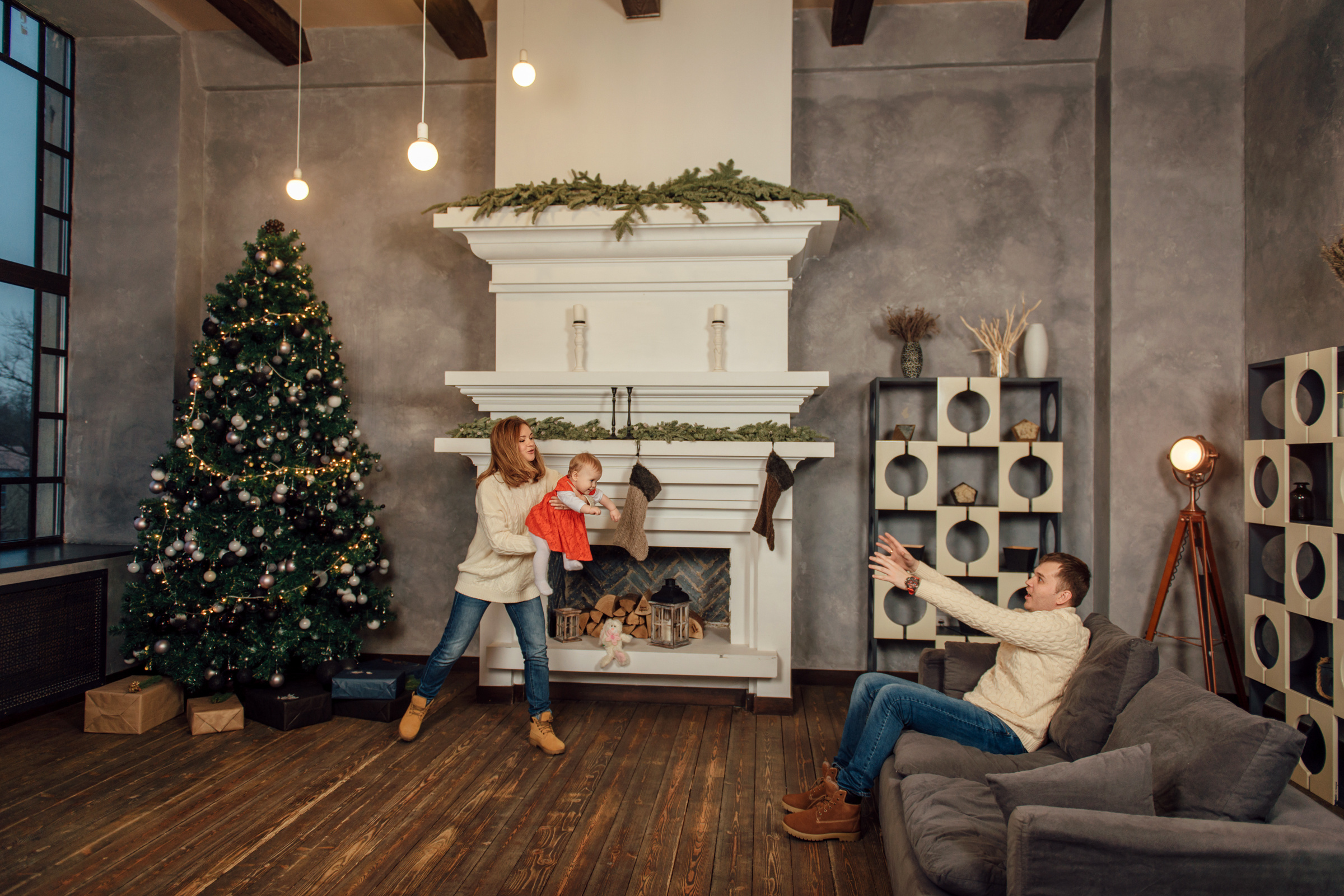 новогодняя фотосессия в студии в спб