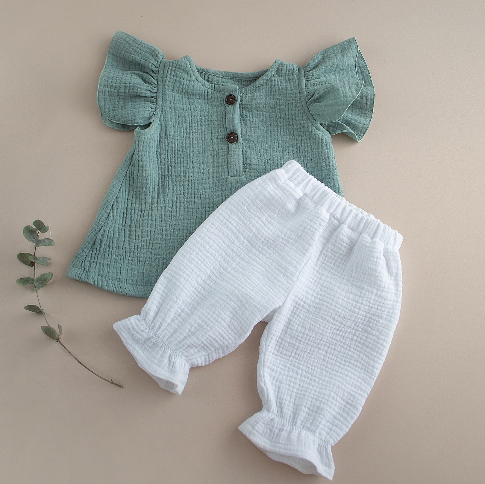 N-061 Блузка с крылышками 74. Эко-одежда для детей