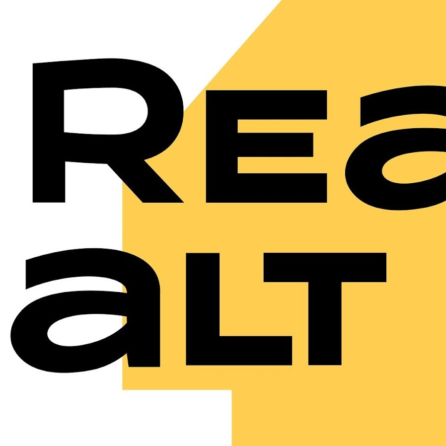 Логотип сайта с объявлениями по недвижимости realt by