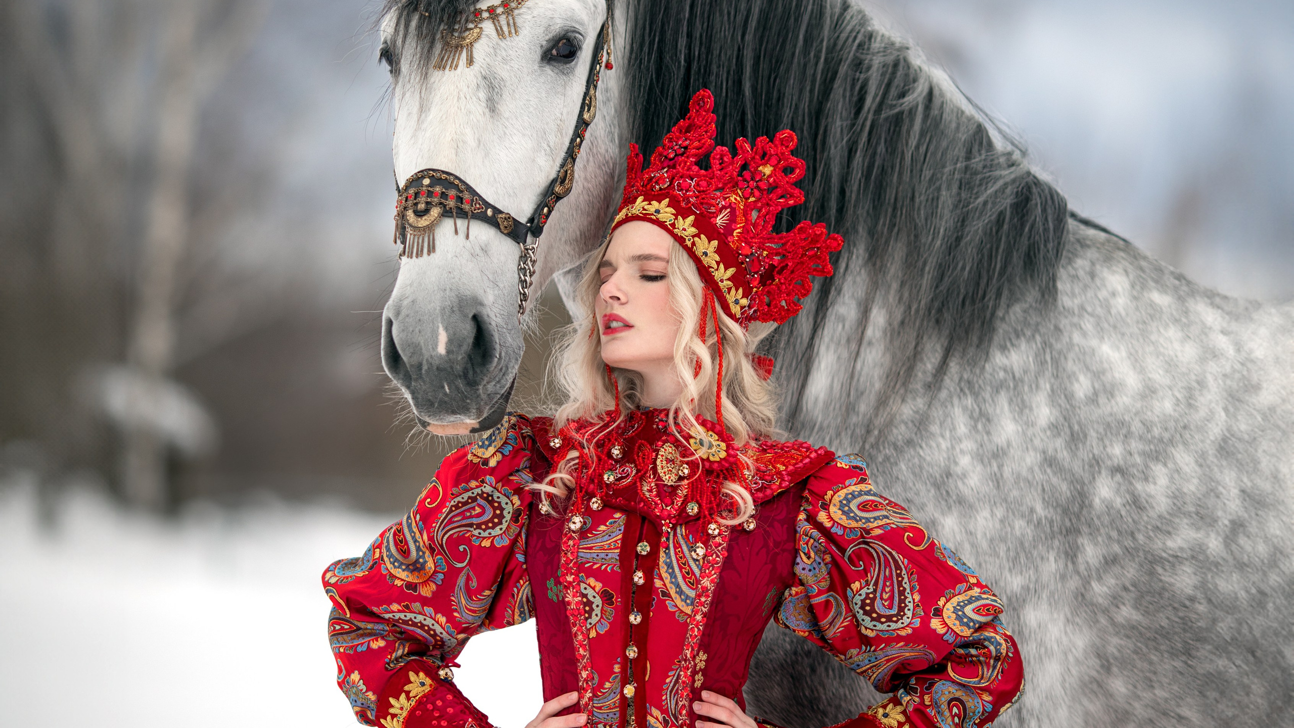 Русские народные костюмы в Москве