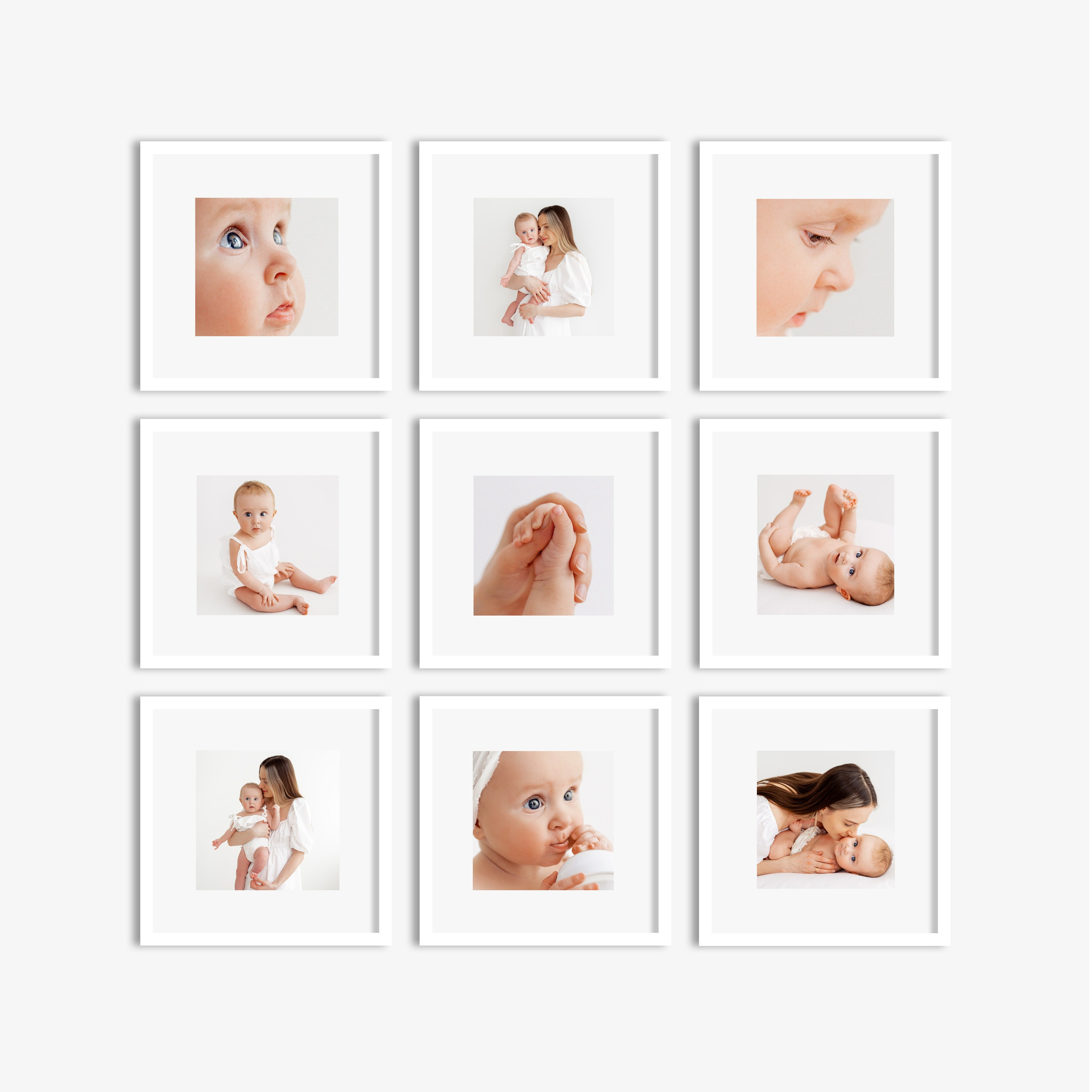 Шаблон рамок 3×3. Детская и семейная фотостудия Ольги Синицкой, ст. Брюховецкая