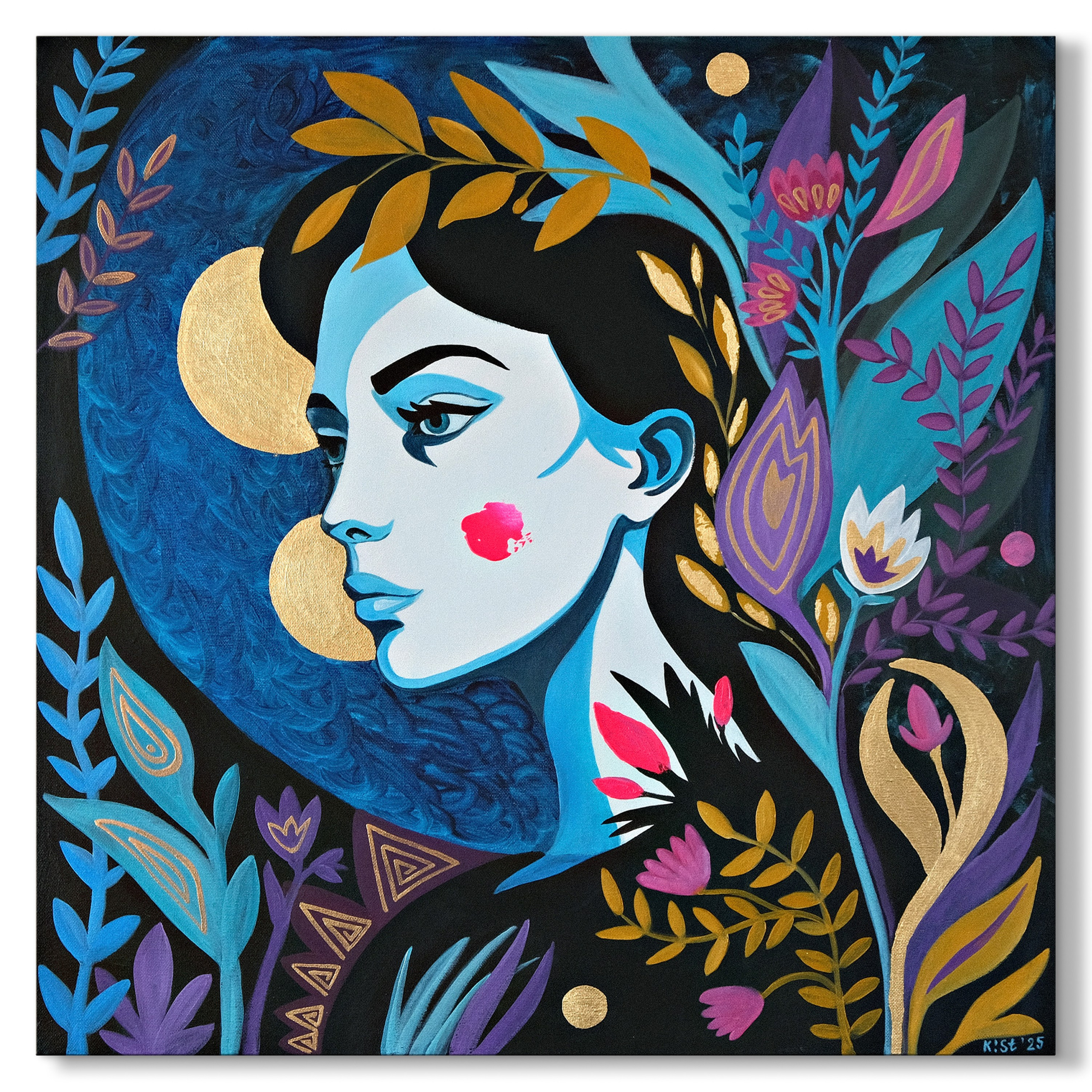 НОЧЬ. Художник Анастасия Кисткина, Петербург