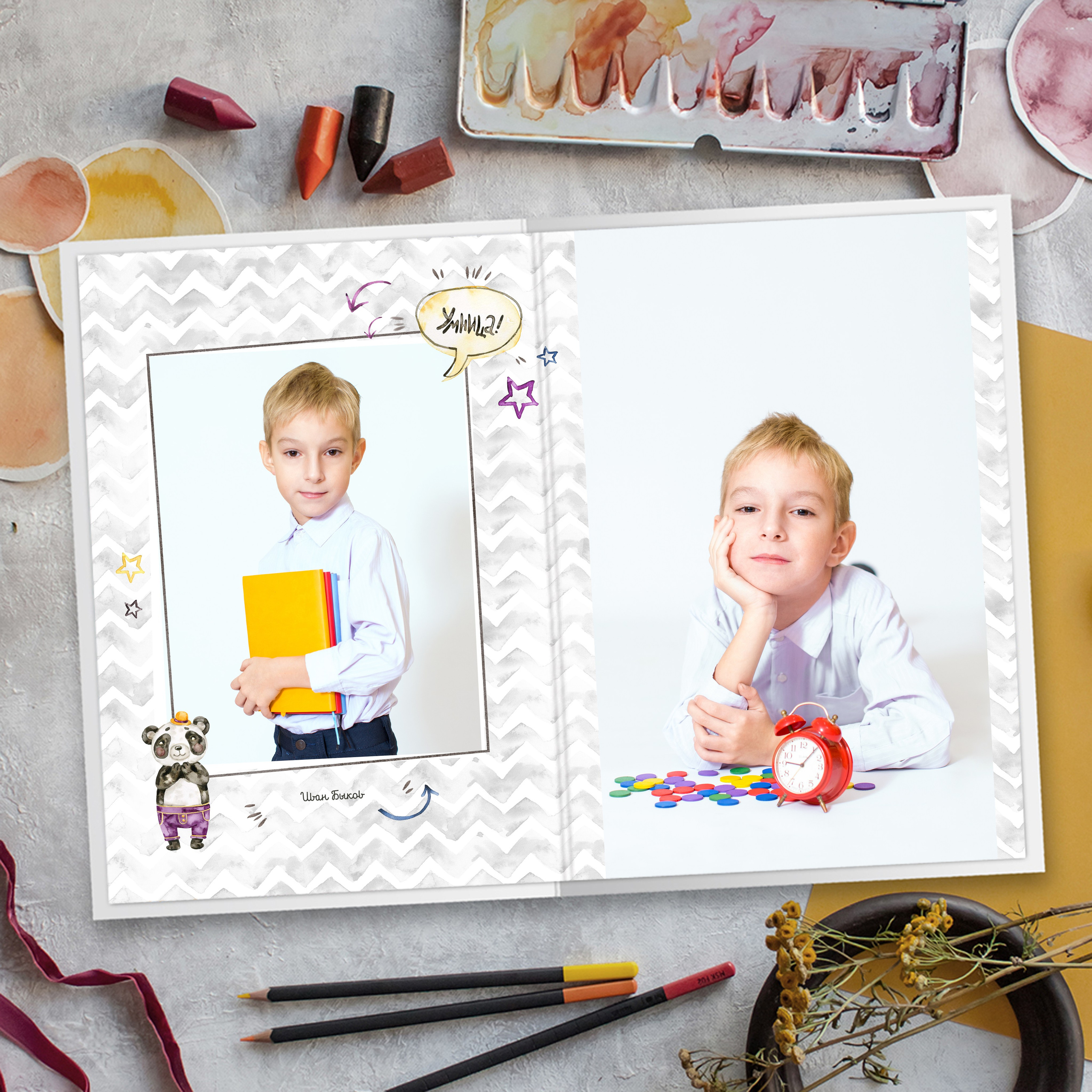 Выпускные альбомы в детский сад 1 разворот супер мини заказать Иваново Ярославле Костроме Владимире. Выпускные альбомы в Иваново в детский сад и школу. Александр и Светлана Янкины