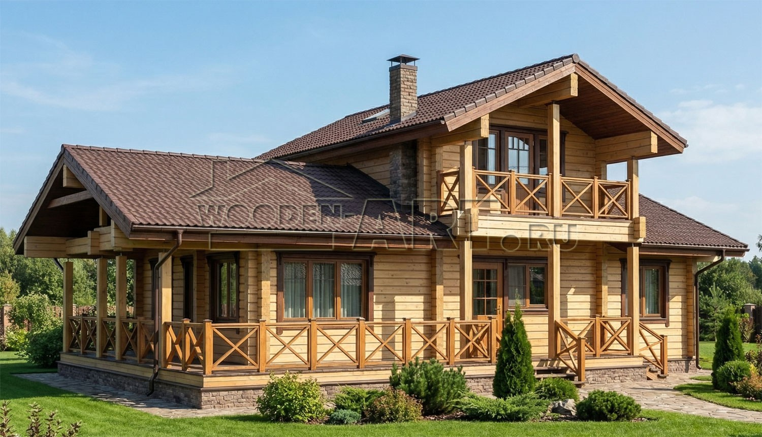 «Монино» 177 кв. м. Проекты деревянных домов. Архитектор Ольга Мальцева