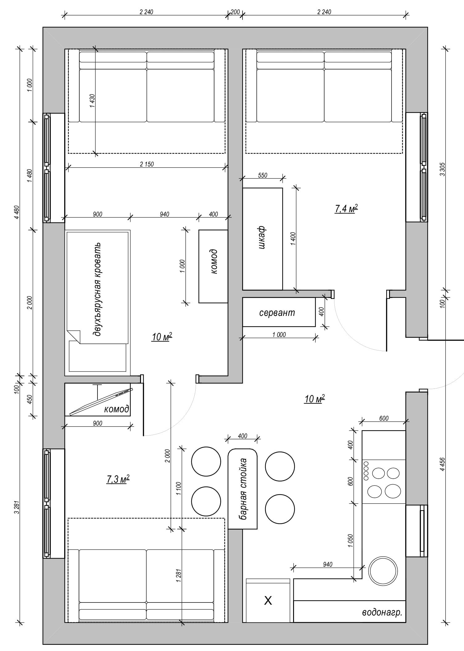 СКАНДИ ДАЧА. Студия дизайна Tabwork