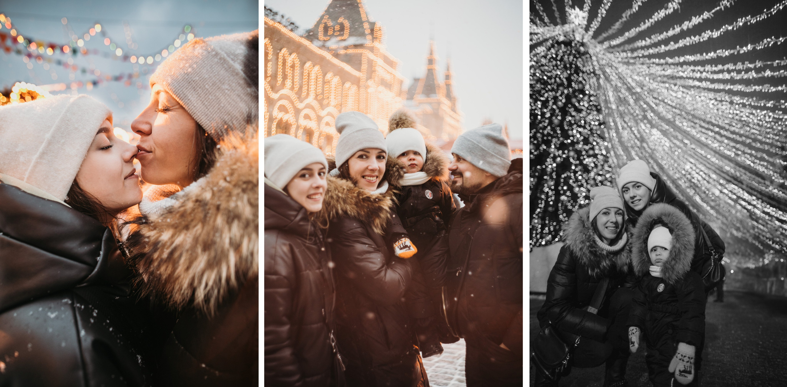 Семейная новогодняя фотосессия. Свадебный фотограф в Москве Аля Загирова