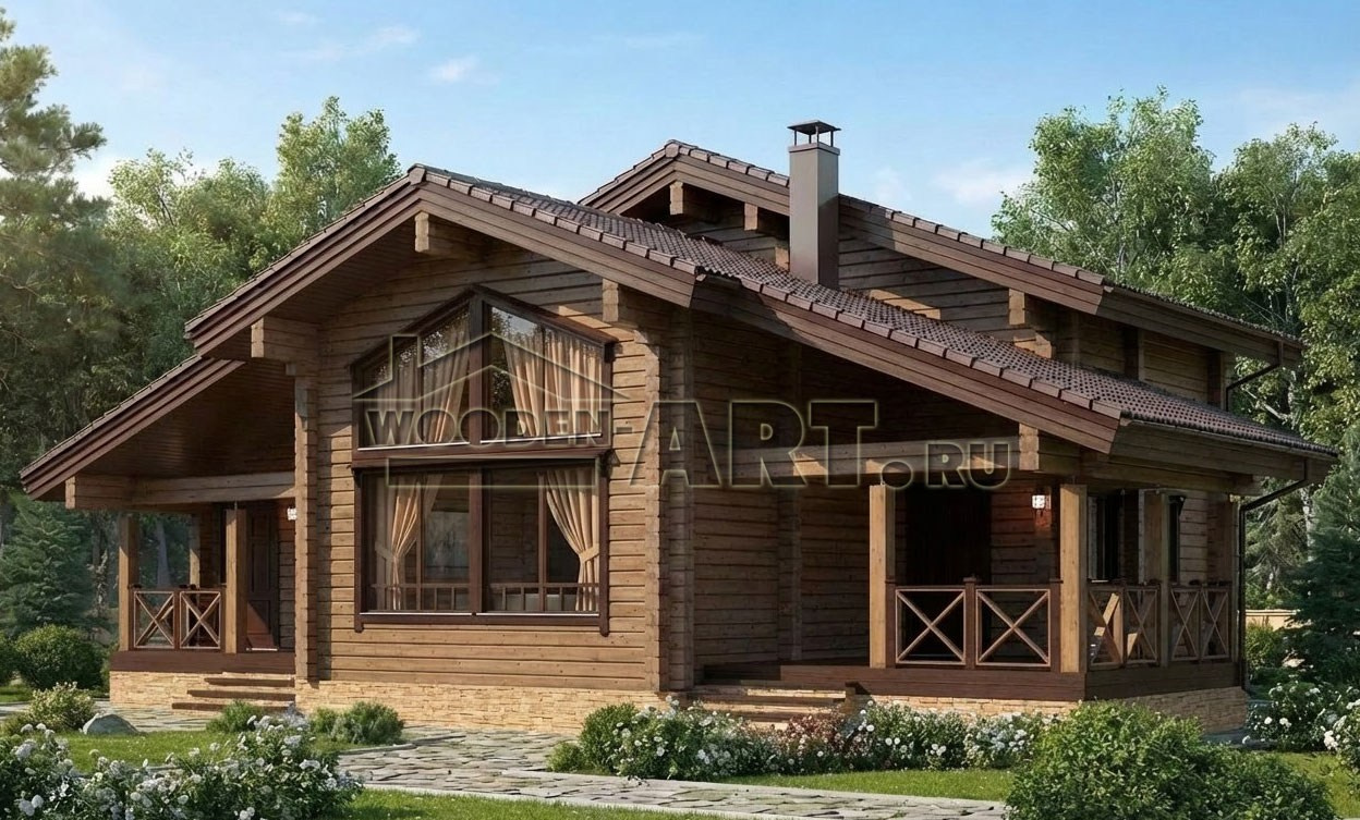 «Софрино» 183 кв. м. Проекты деревянных домов. Архитектор Ольга Мальцева