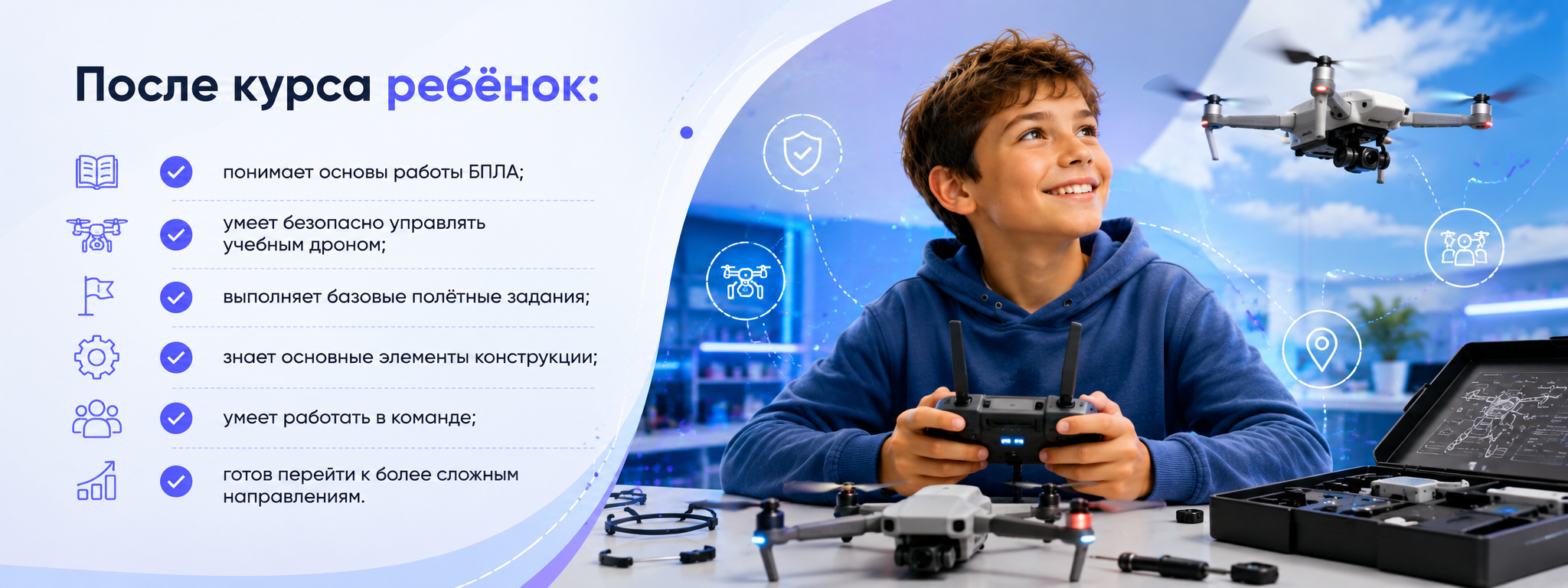 Первые шаги в мире дронов 5-6 класс. Школа пилотирования дронов для детей 7-15 лет в Люберцах