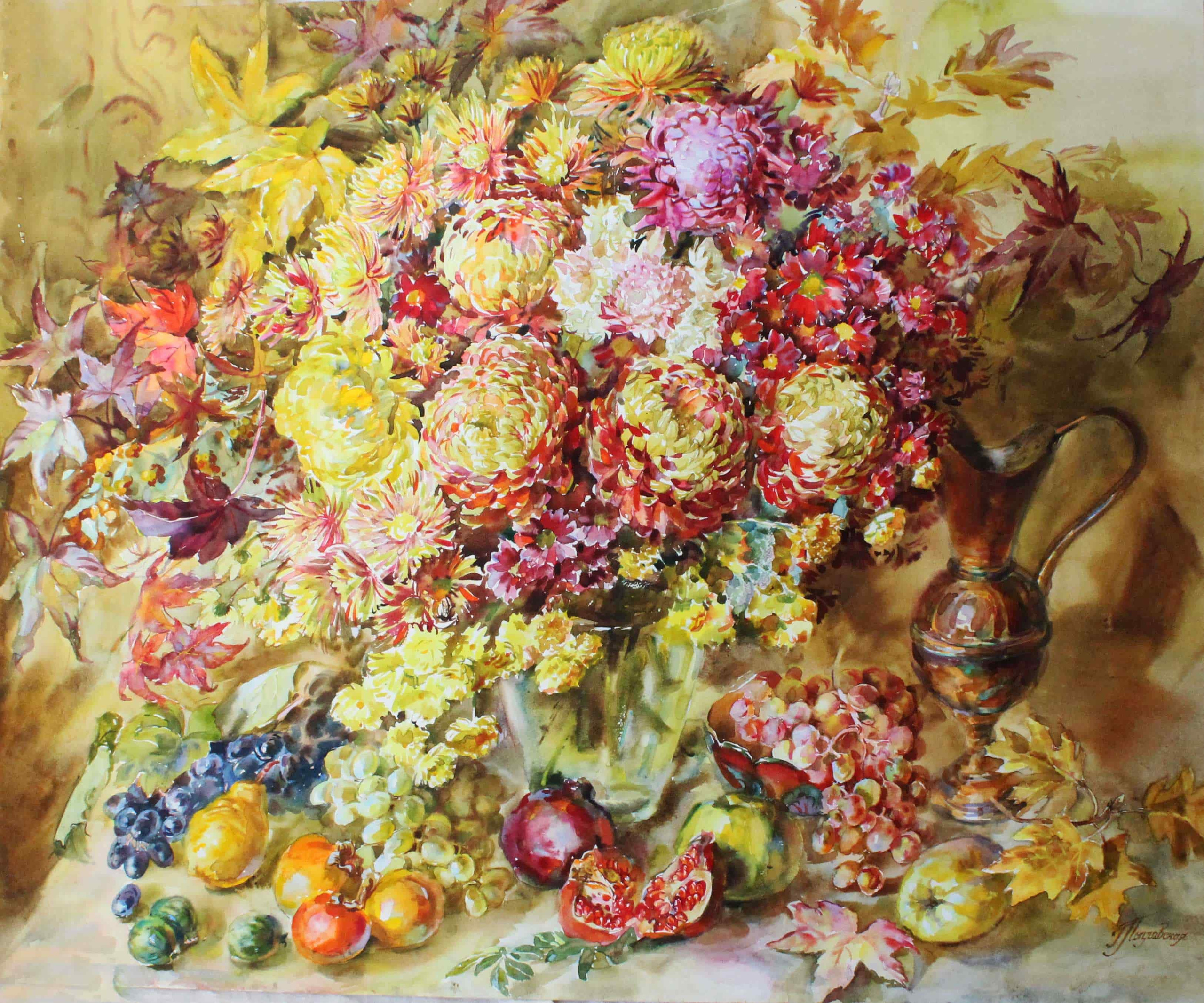 «Золото осени». Свет акварели Галины Поплавской