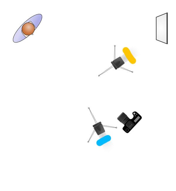 Схема света для съемки в номере отеля