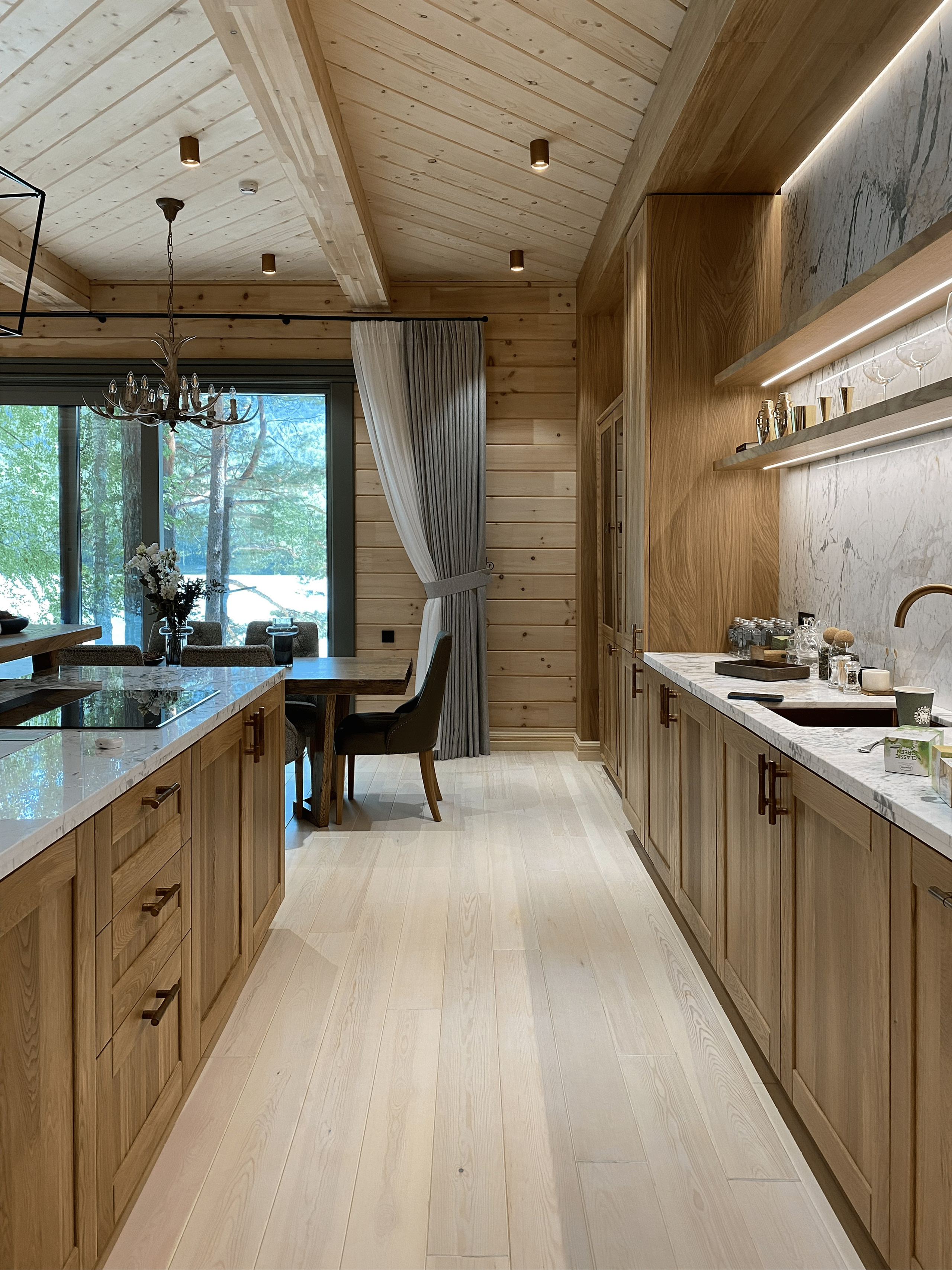 GRAND CHALET RIVER / коттедж на территории отеля Grand Chalet Altay, 405 м². Rezells Architects — студия дизайна жилых и коммерческих интерьеров