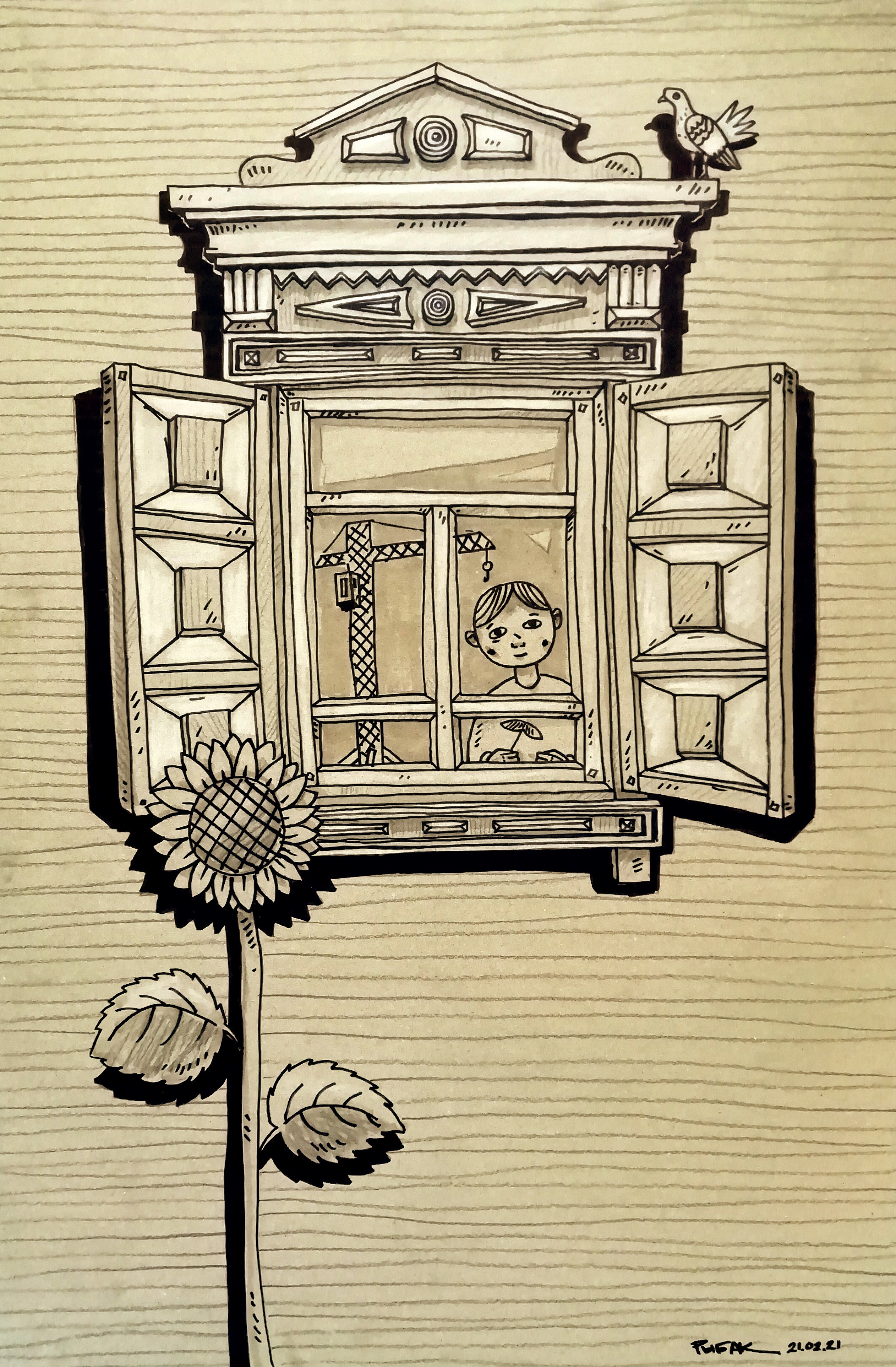 Графика 2021. Художник Рыбак Николай