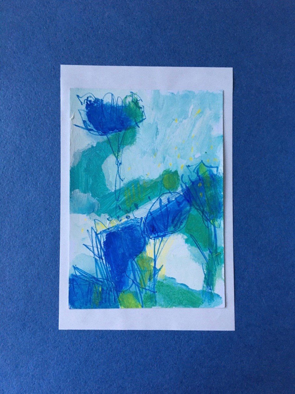 Abstract Painting. Small format. Художник Даля Бучионите