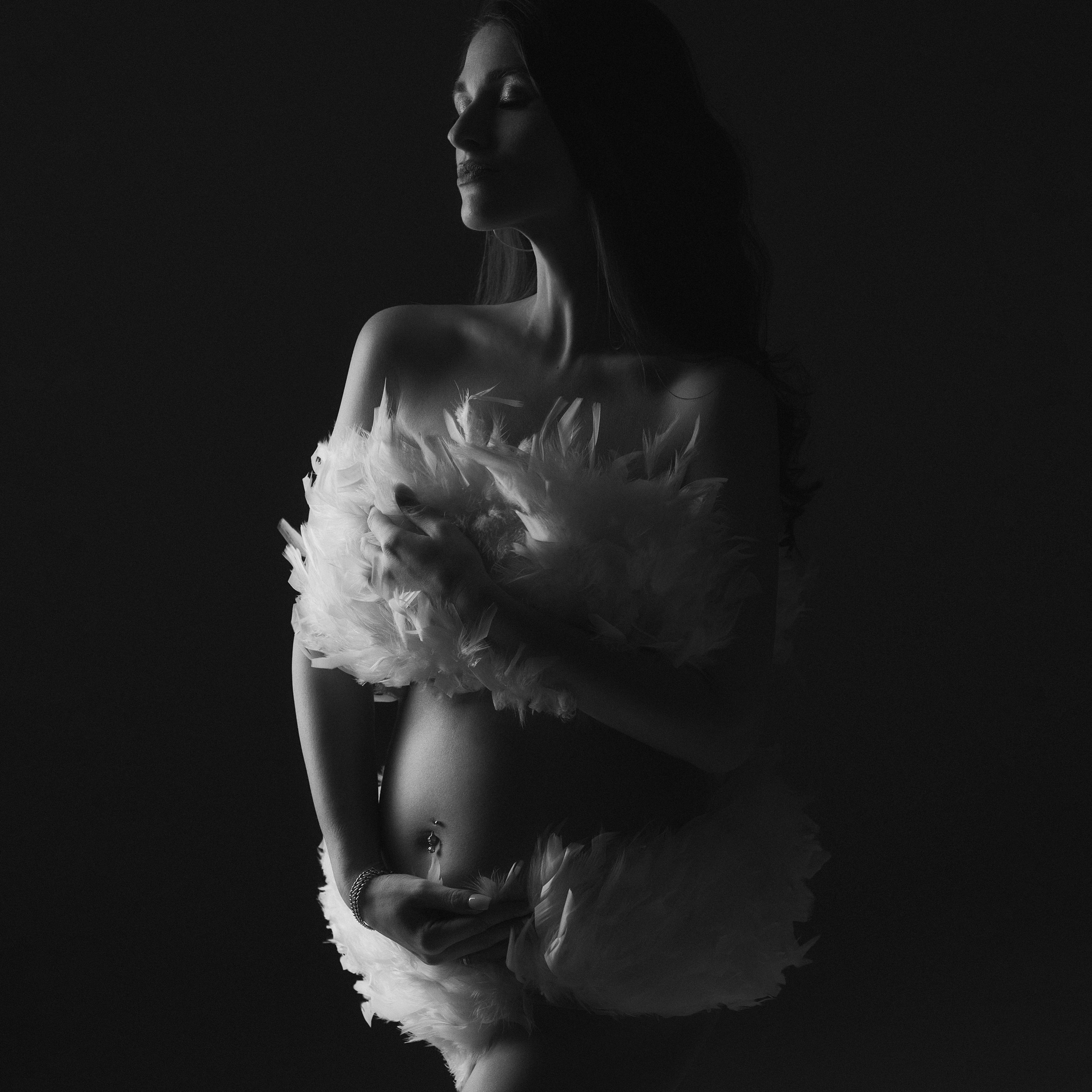 Коллекция нарядов для съемки беременности. Фотограф беременности, новорожденных и детей до года в Челябинске Волк