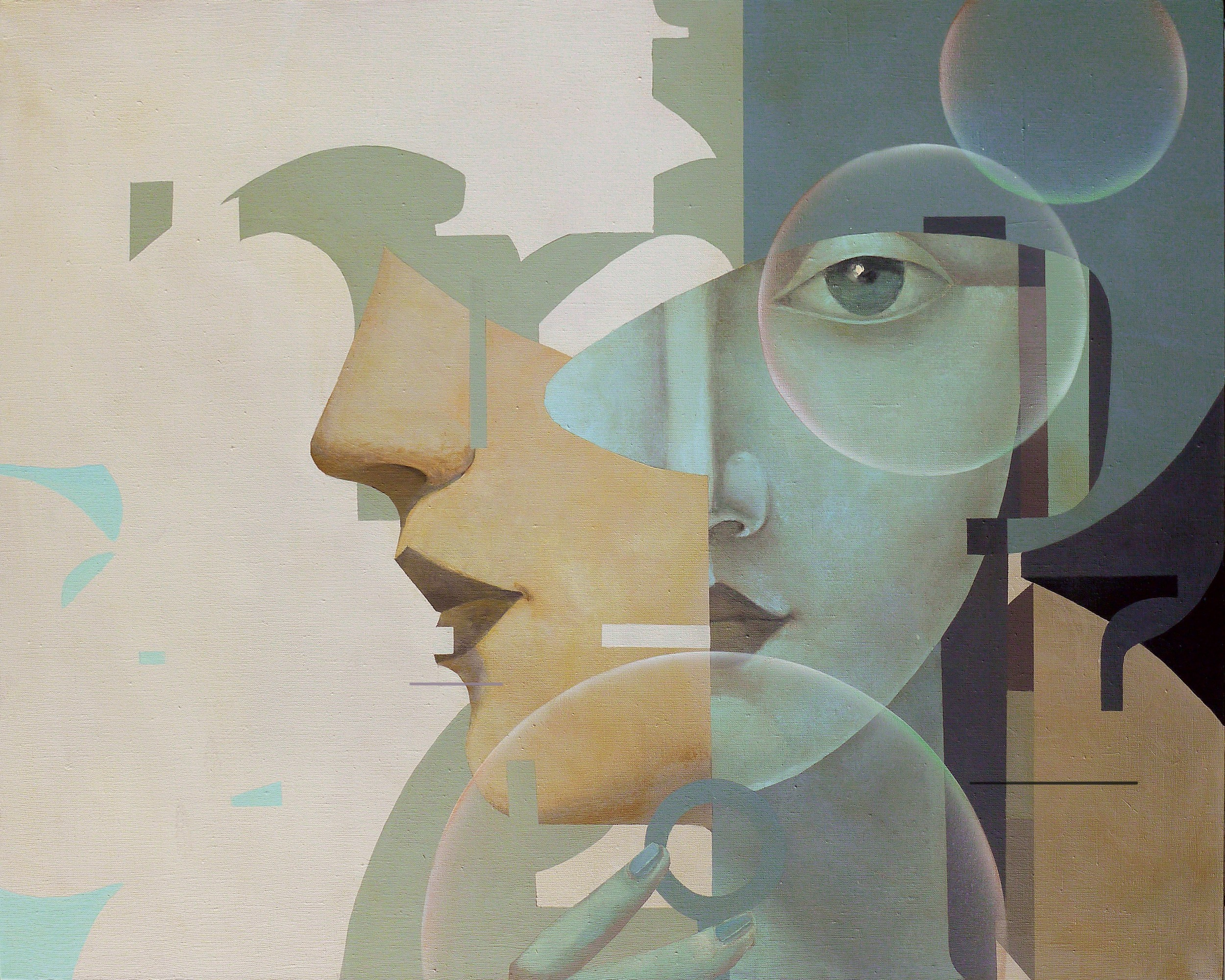 Мыльные пузыри. Художник-абстракционист Ольга Рикун. Москва