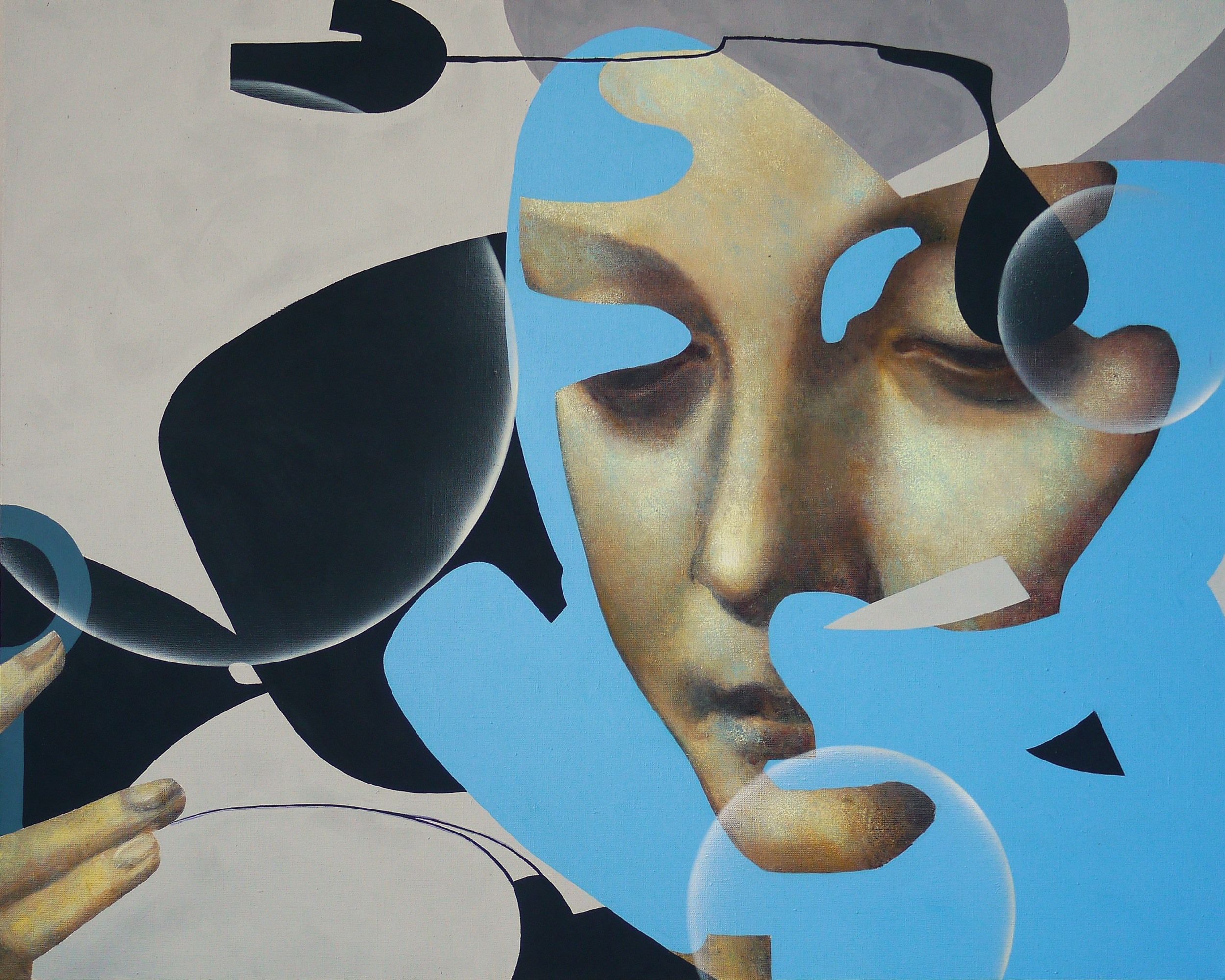 Холст, акрил, 100х100 см