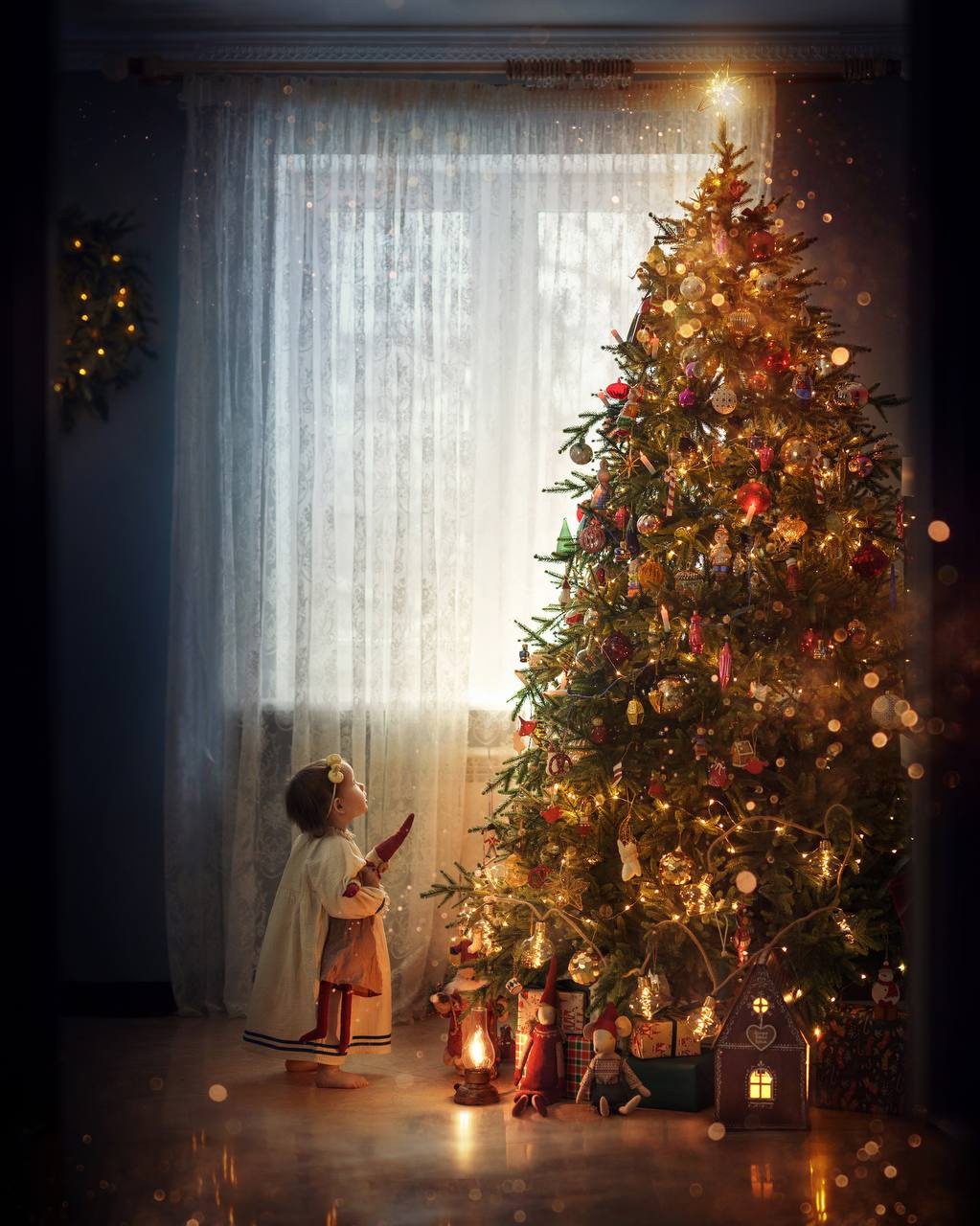 052 Ночная сорочка ретро. Эко-одежда для детей