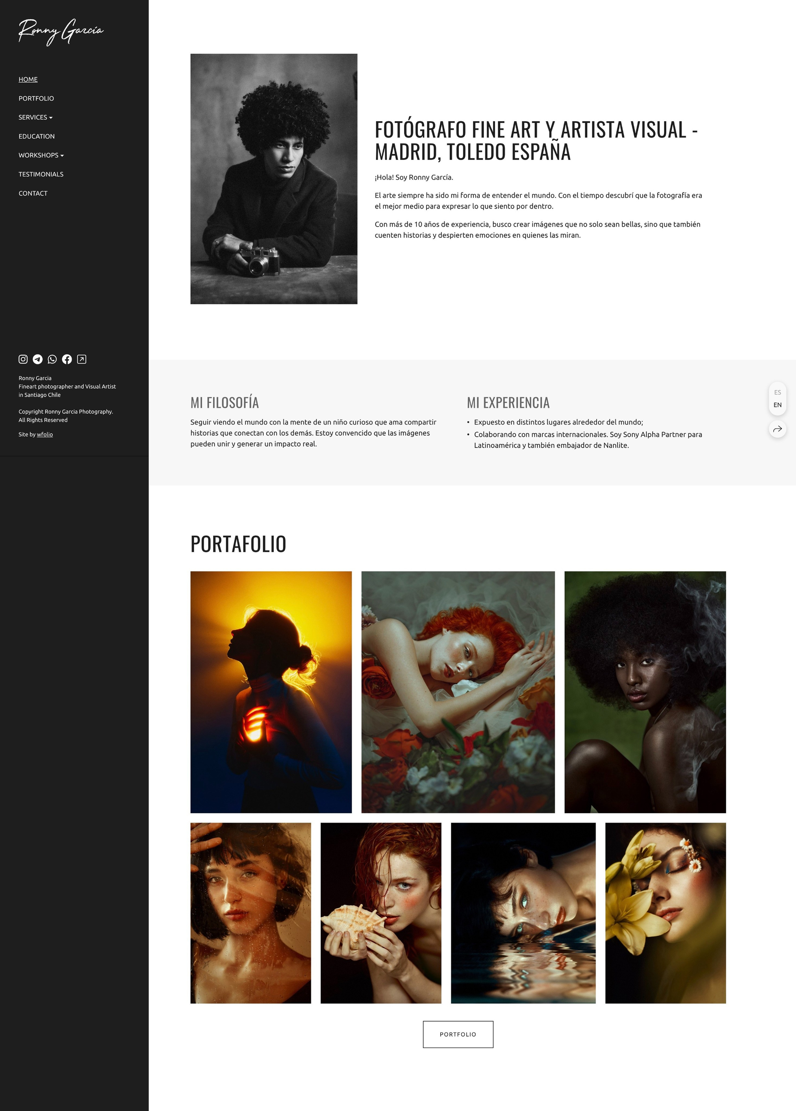 Custom website design by Wfolio