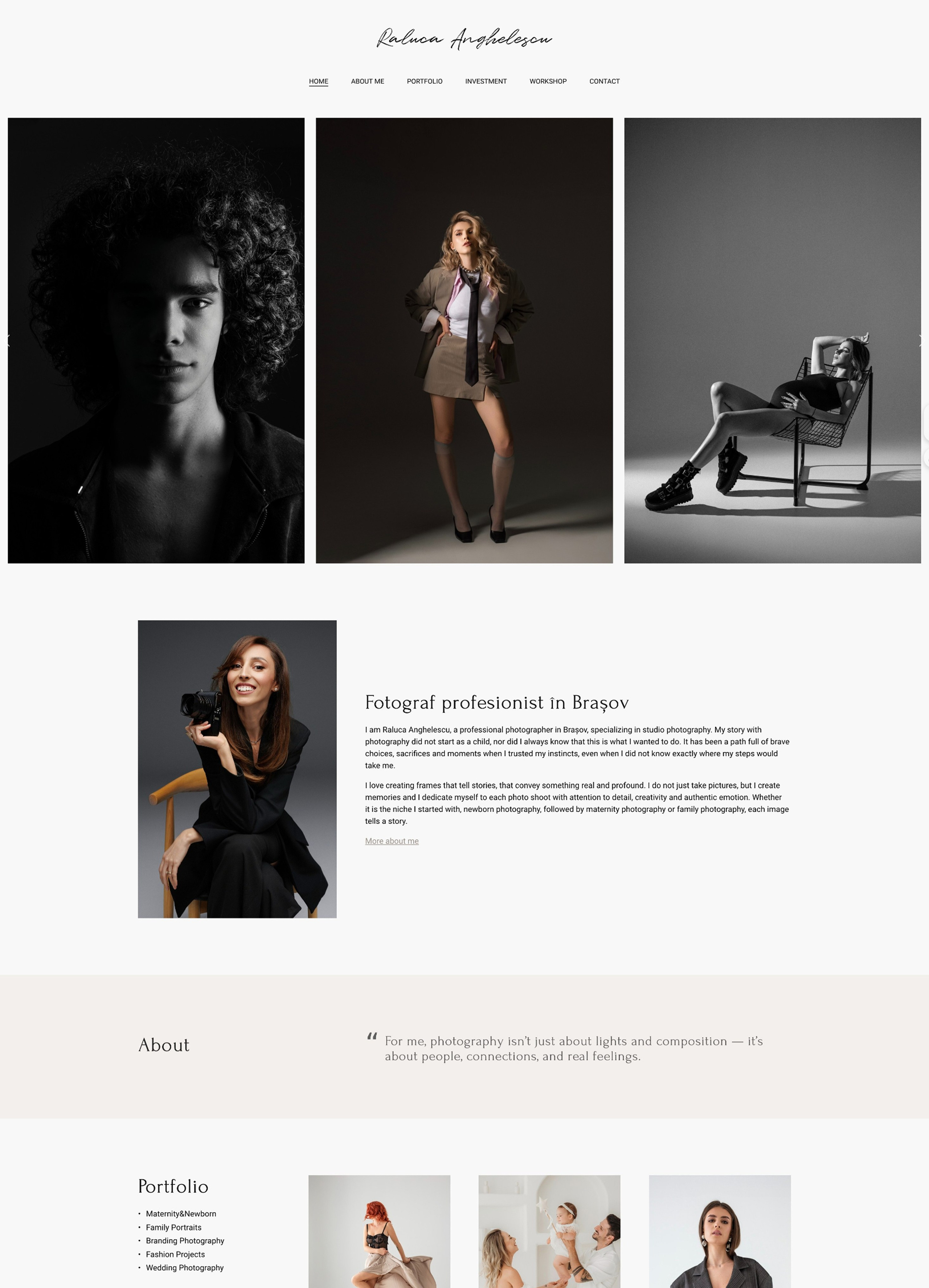 Custom website design by Wfolio