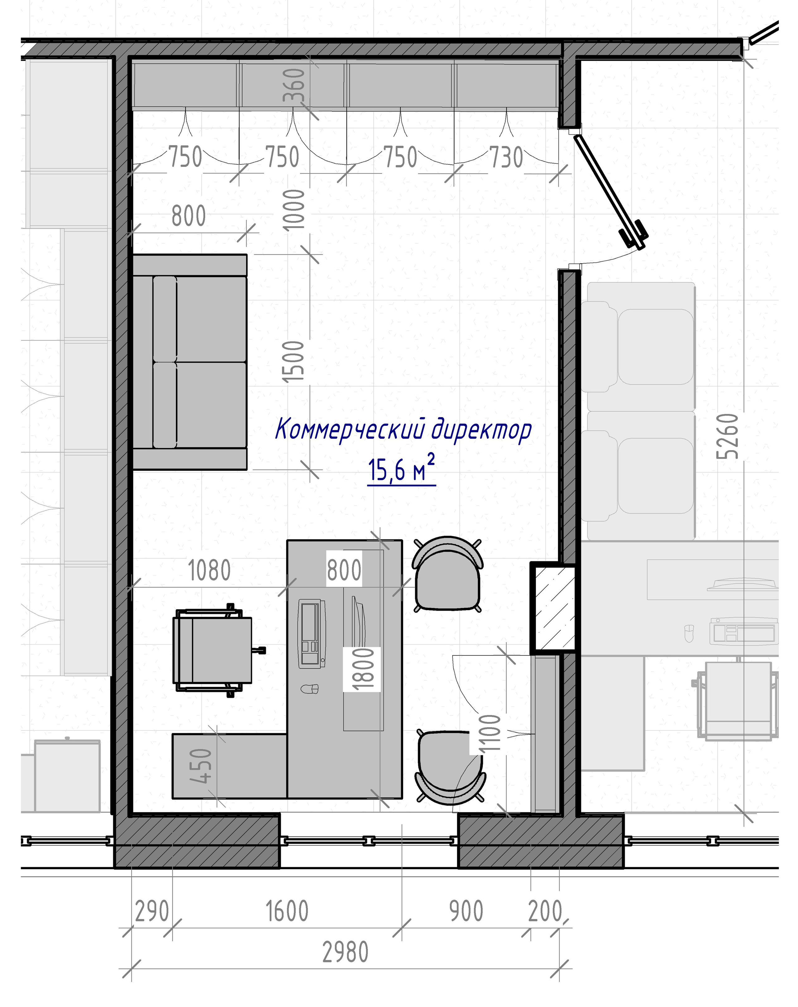 Офисы Благовещенск. Архитектурно-дизайнерское бюро ROOMS