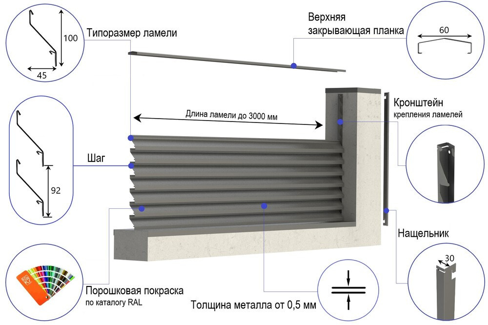 AIRO-HZ. Заборы-жалюзи. Производство и монтаж