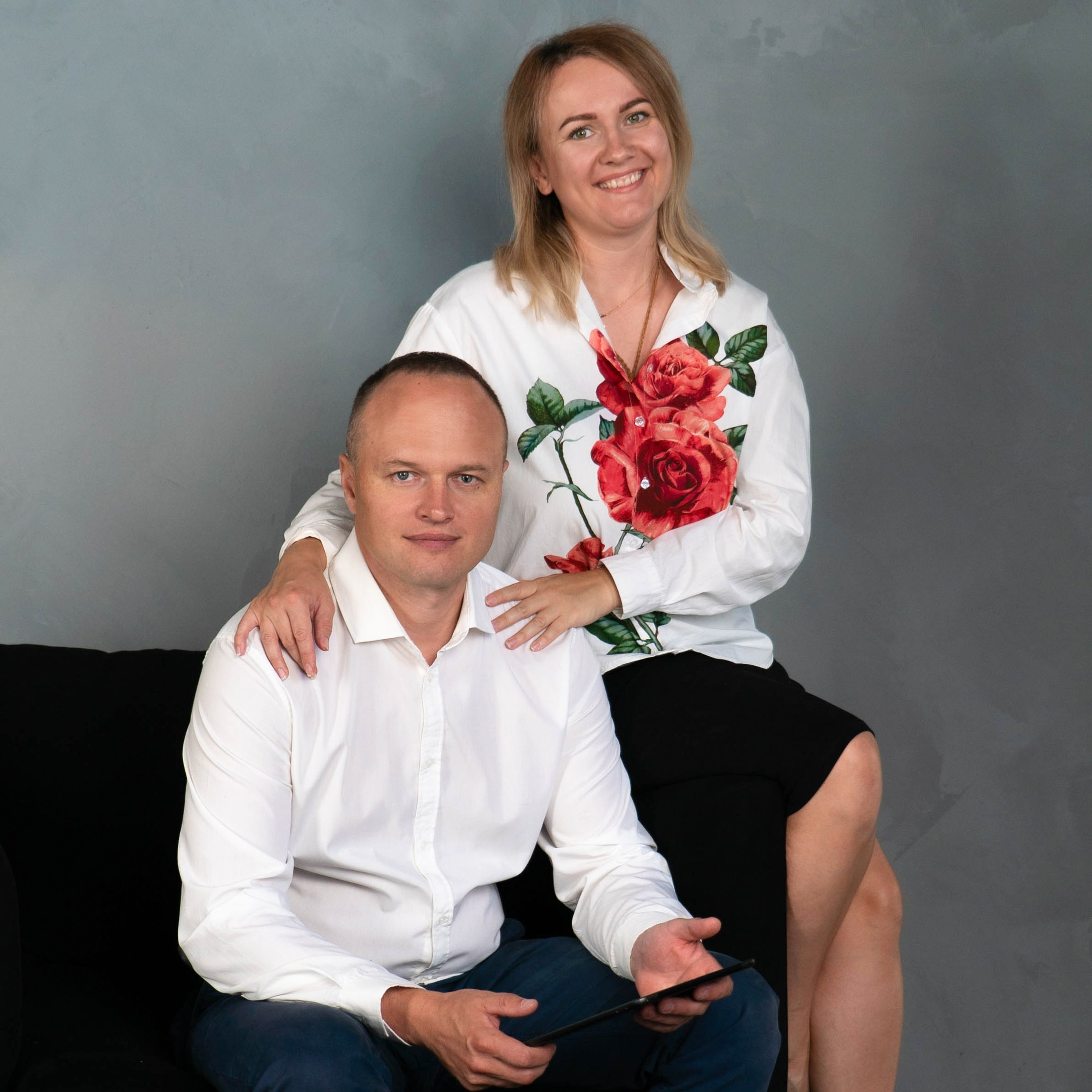 Школьная фотография Поповы