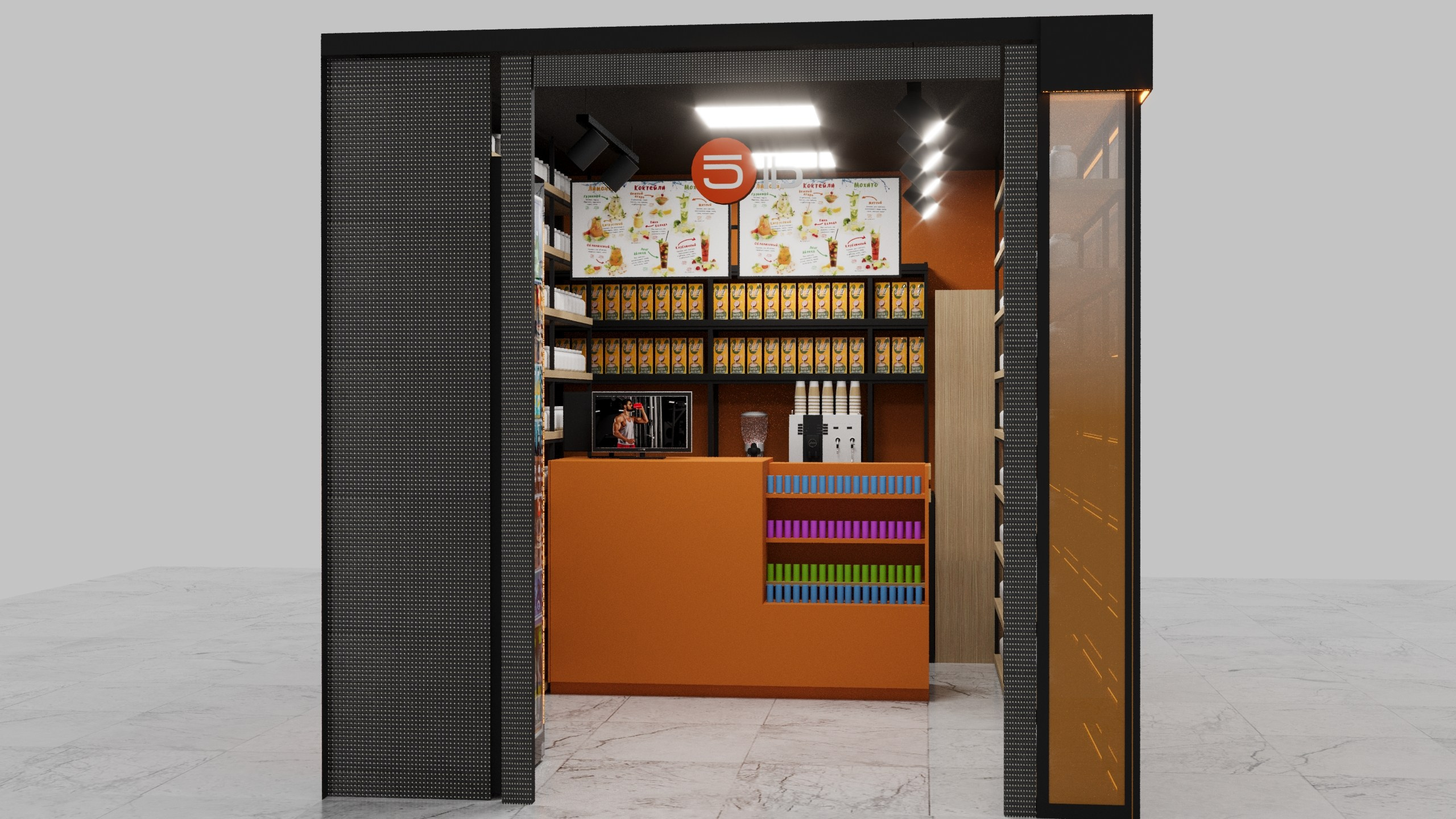 Визуализация магазина спортивного питания