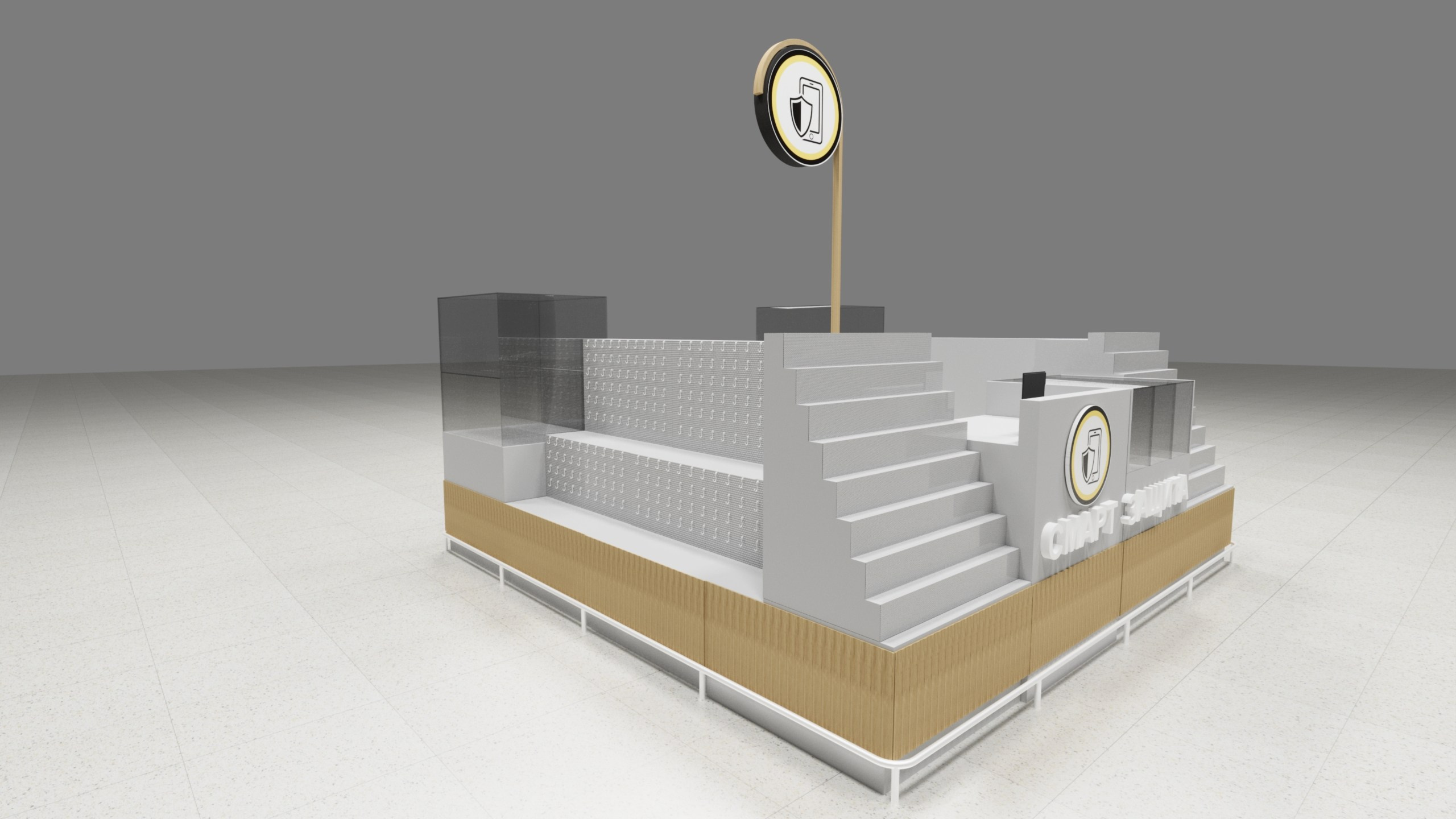 Визуализация торгового островка в Туле - смотреть на сайте в портфолио