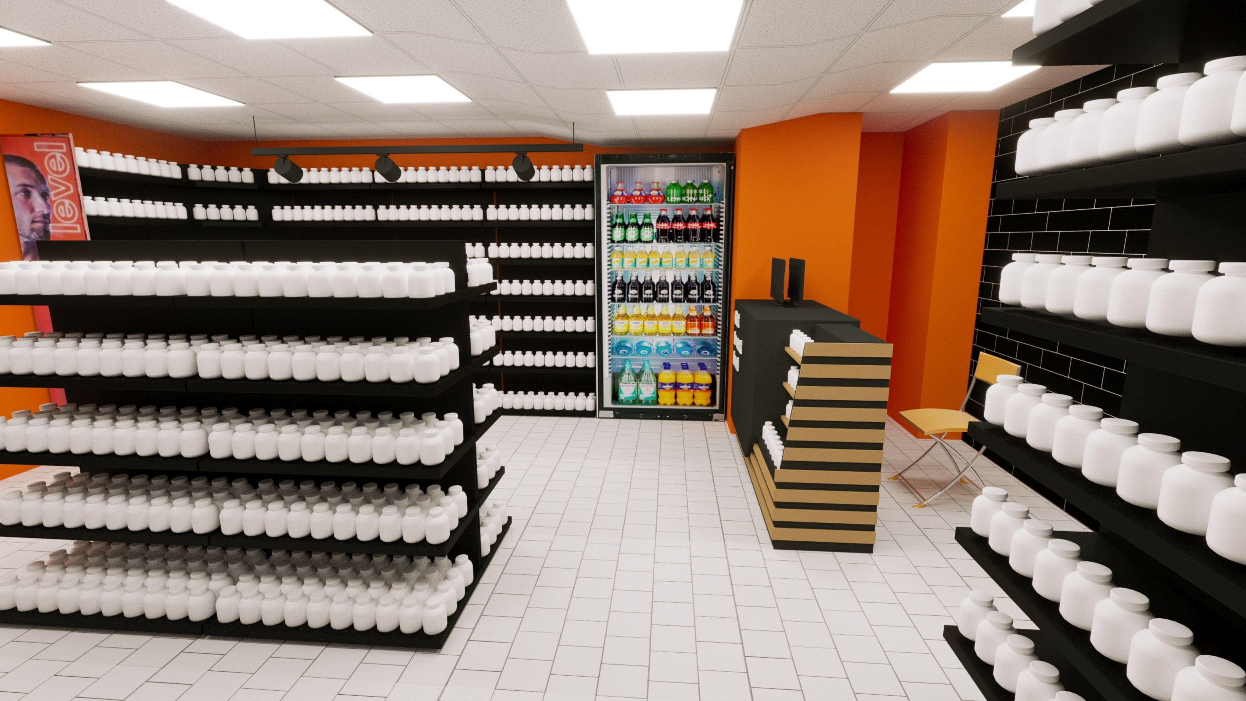 Визуализация магазина спортивного питания