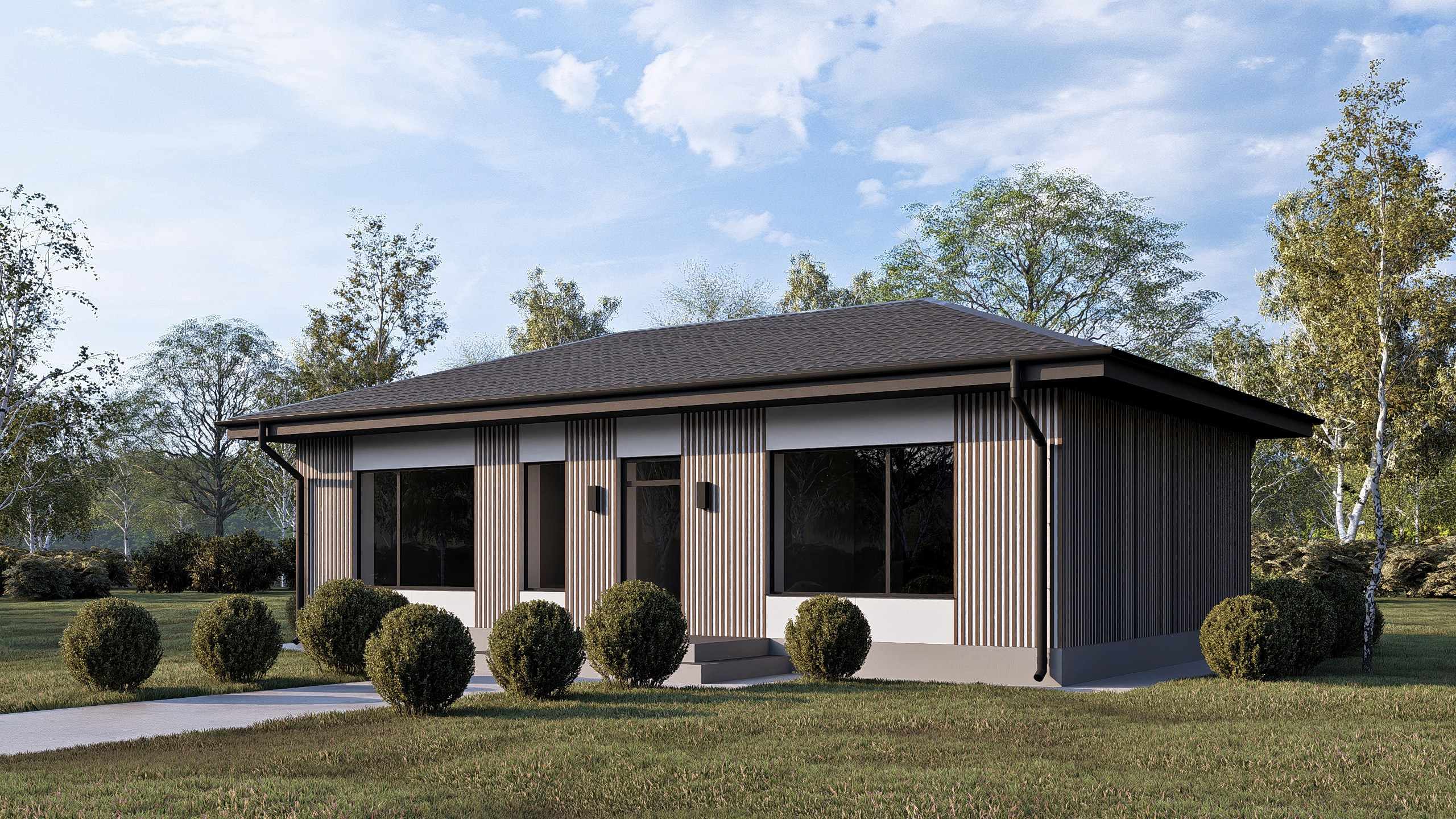 Быстровозводимый дом из серии БыстроДом от ГК "БыстроДом"