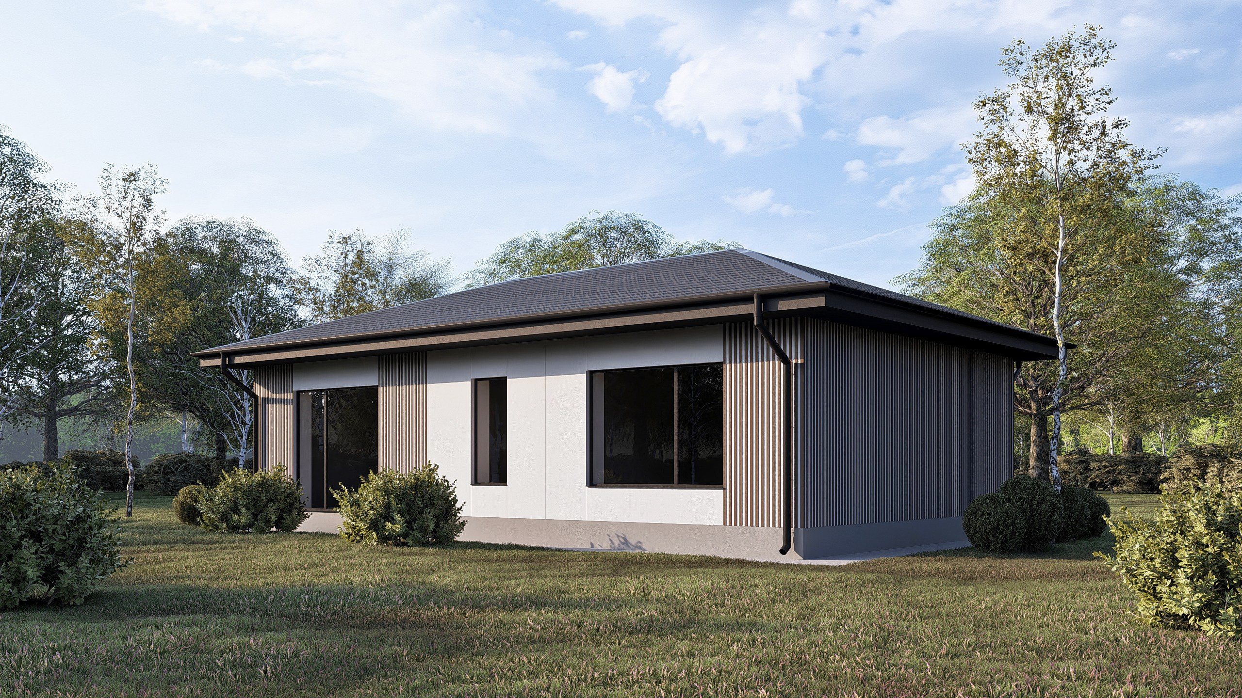 Быстромонтируемый дом серии "КомбиДом" от ГК "БыстроДом"