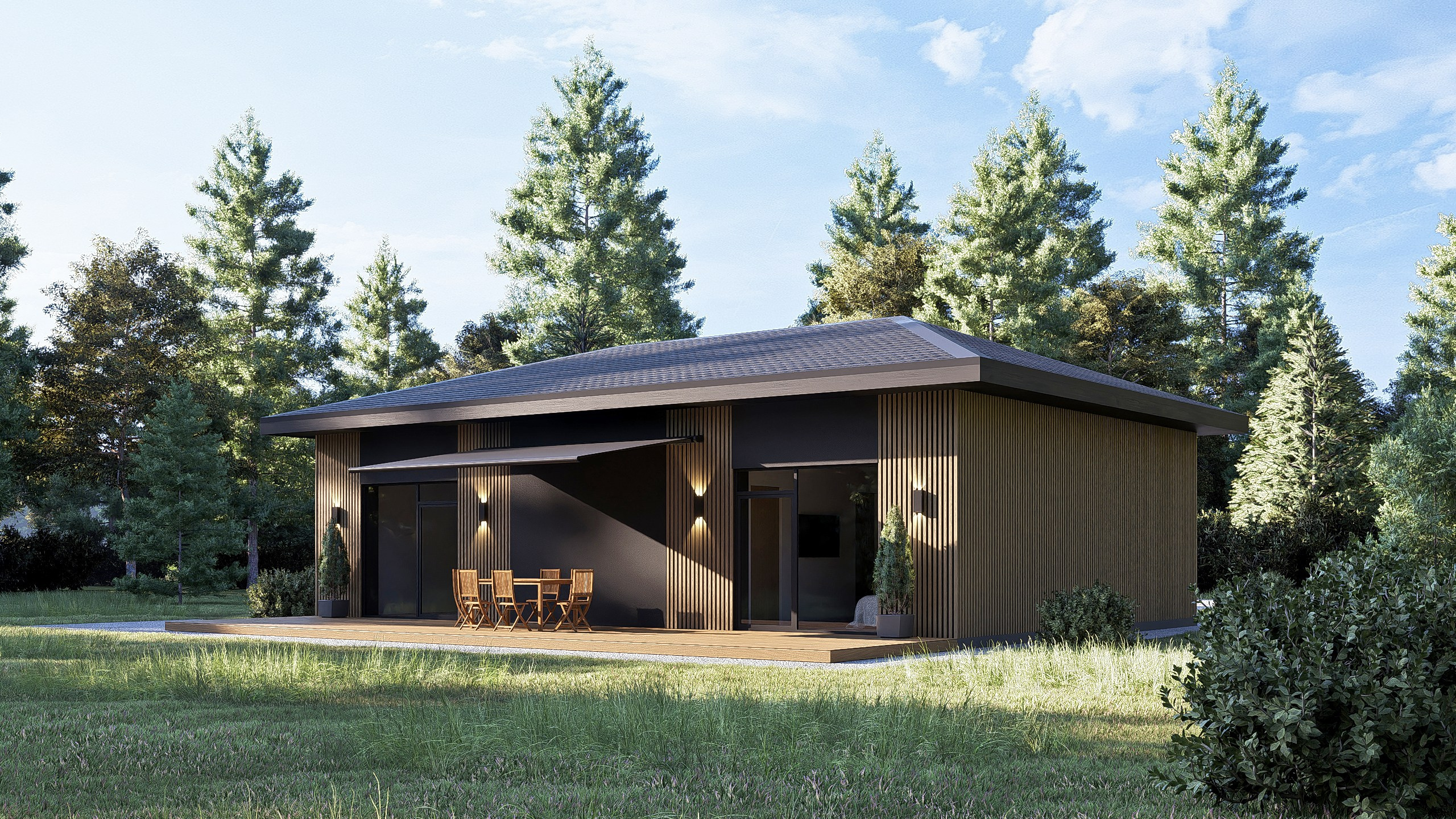 Быстромонтируемый дом серии "КомбиДом" от ГК "БыстроДом"